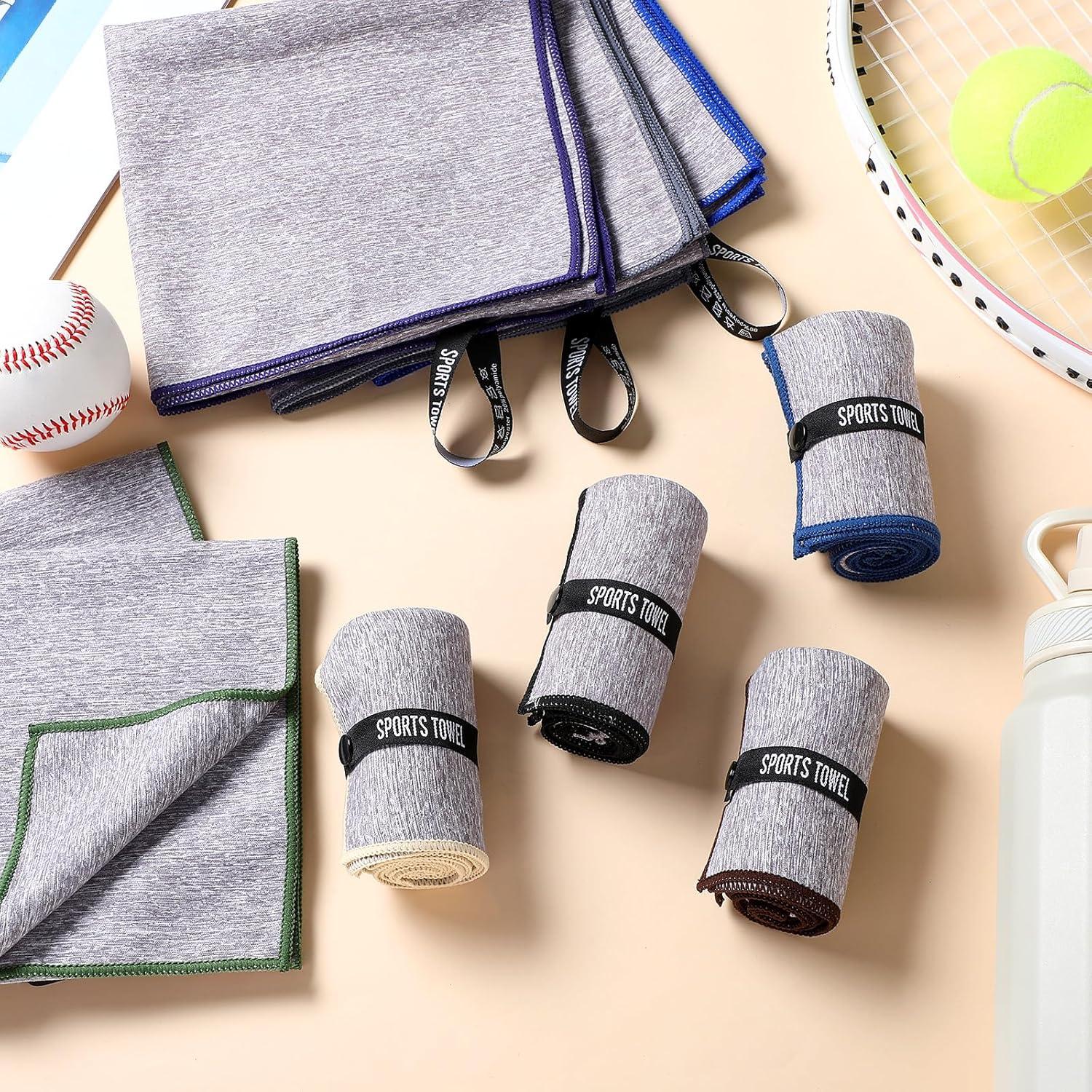 Paquete de 8 Toallas de Microfibra Peryiter 76x40 cm Secado Rápido