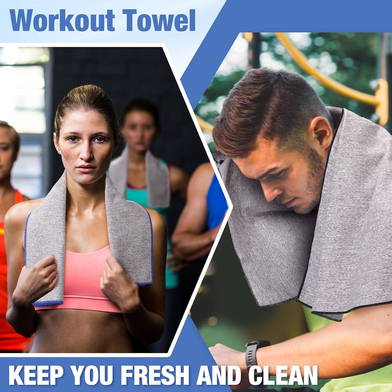 Paquete de 8 Toallas de Microfibra Peryiter 76x40 cm Secado Rápido