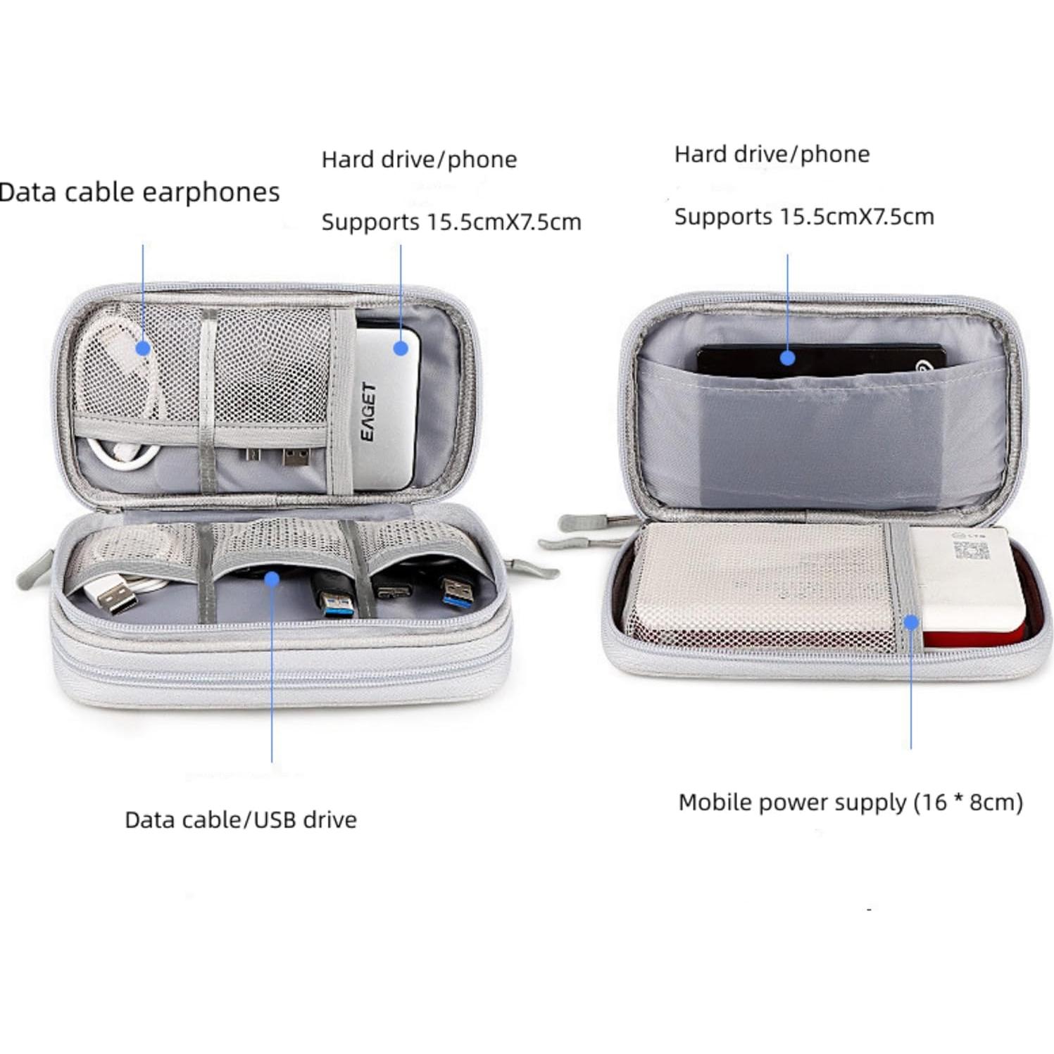 Bolsa Organizador de Cables FANBODTA Impermeable 19x11cm