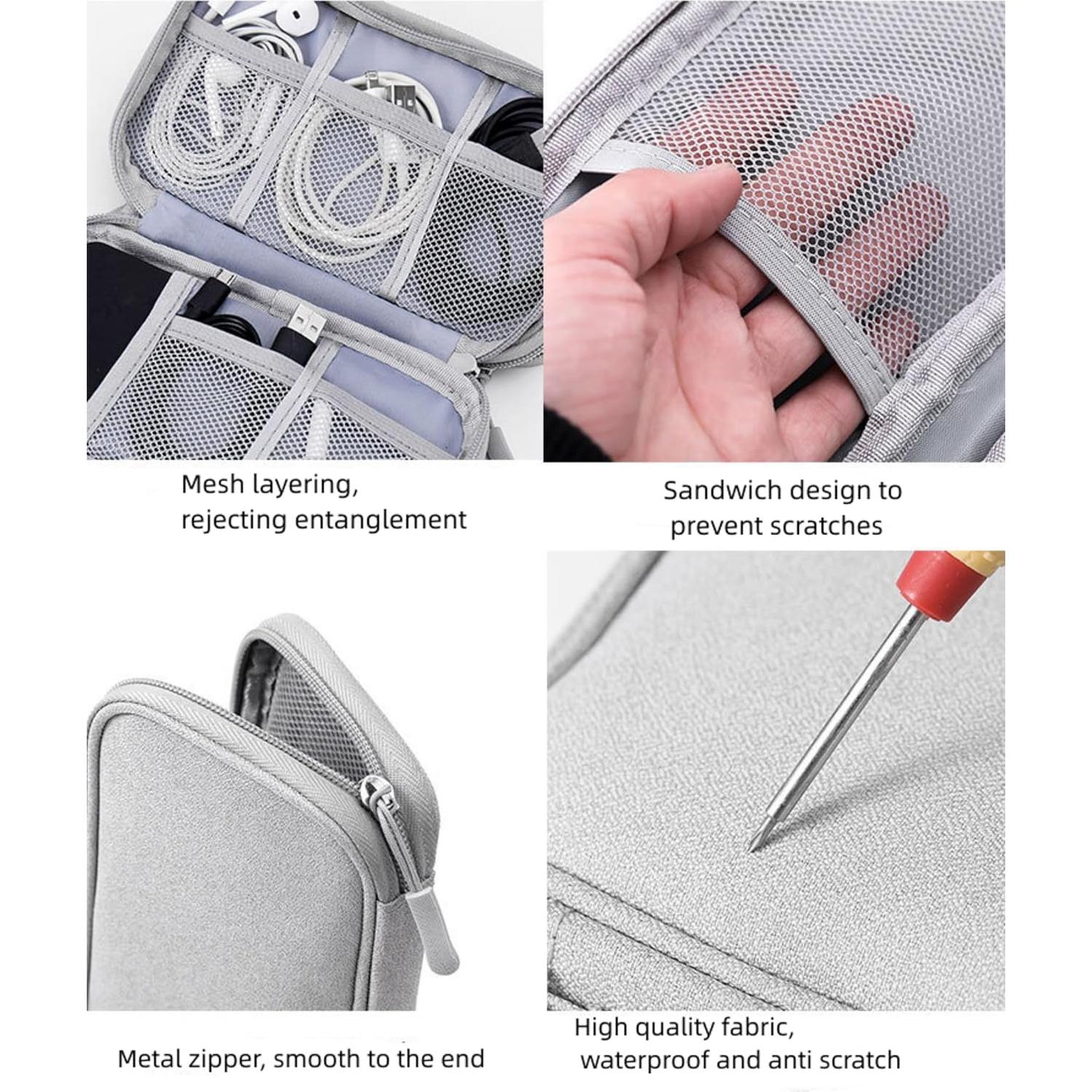 Bolsa Organizador de Cables FANBODTA Impermeable 19x11cm