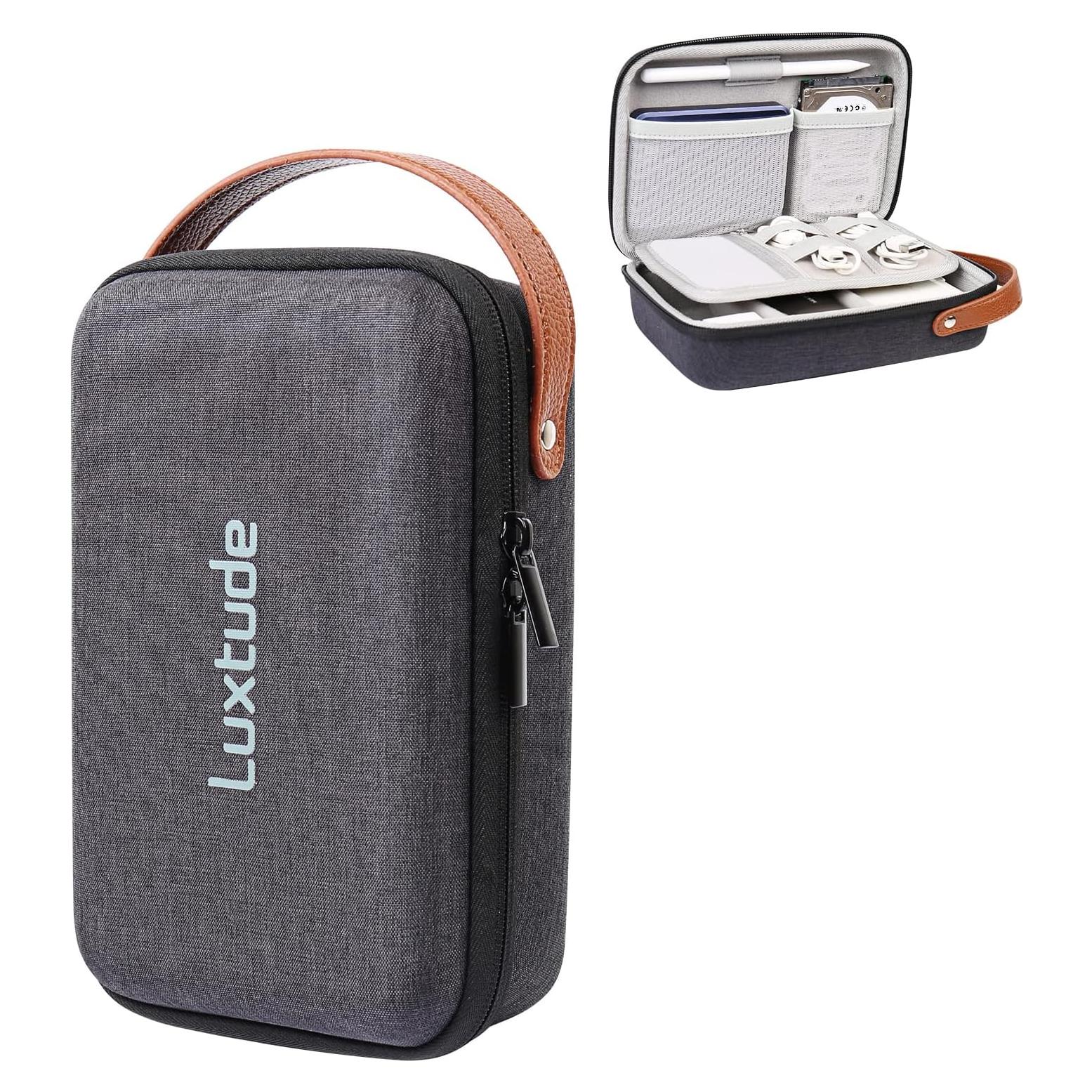 Organizador Electrónico Luxtude Negro 21x14 cm para Viajes