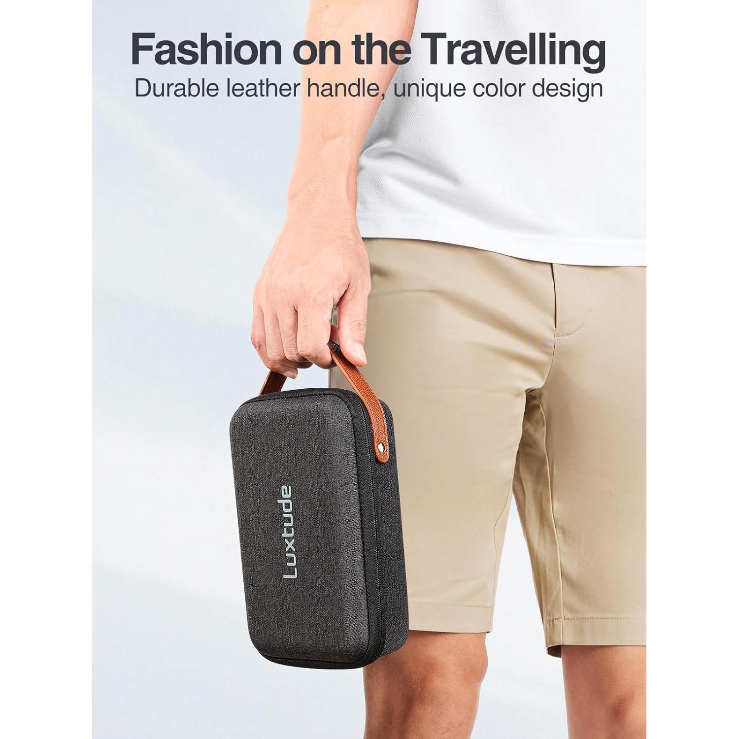 Organizador Electrónico Luxtude Negro 21x14 cm para Viajes