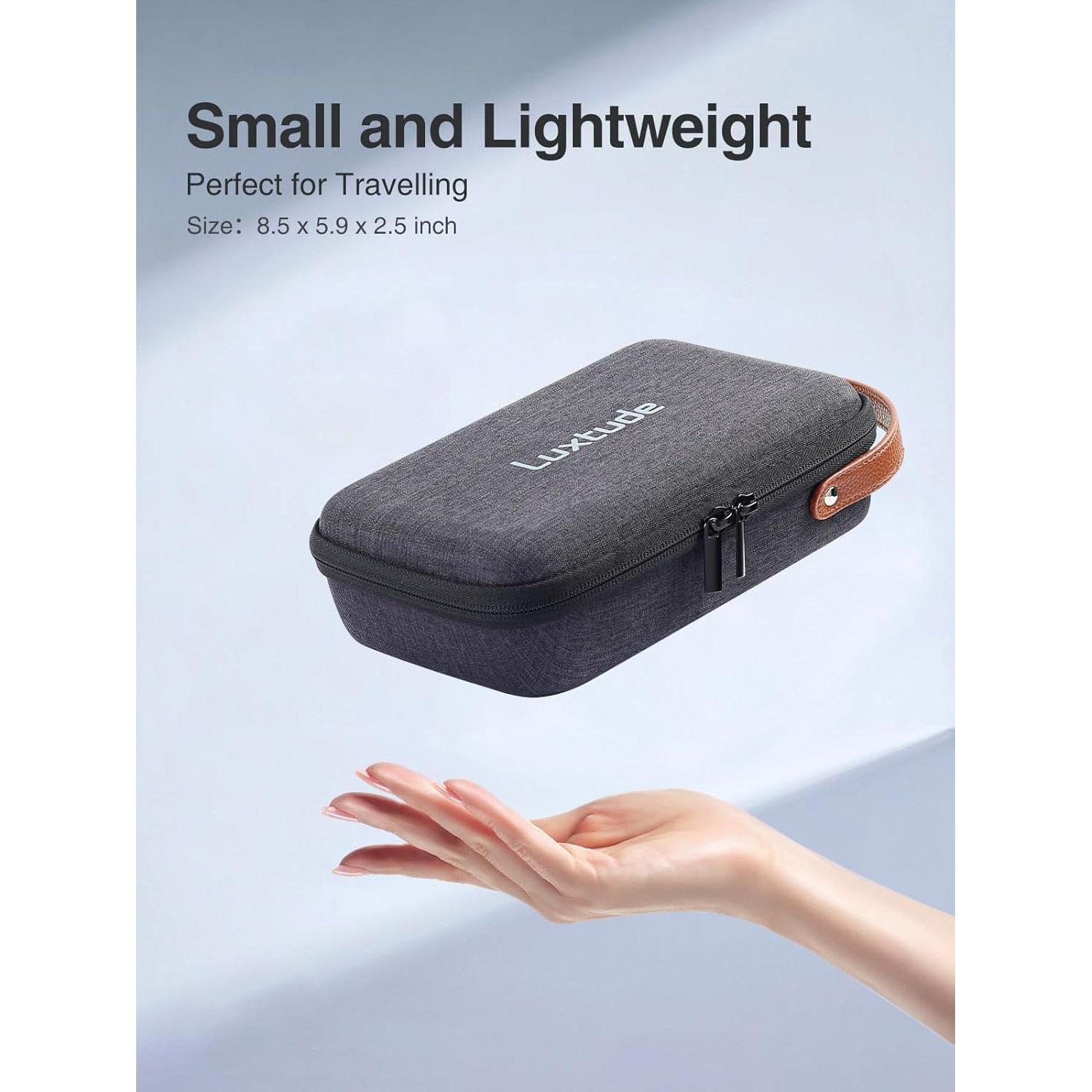 Organizador Electrónico Luxtude Negro 21x14 cm para Viajes