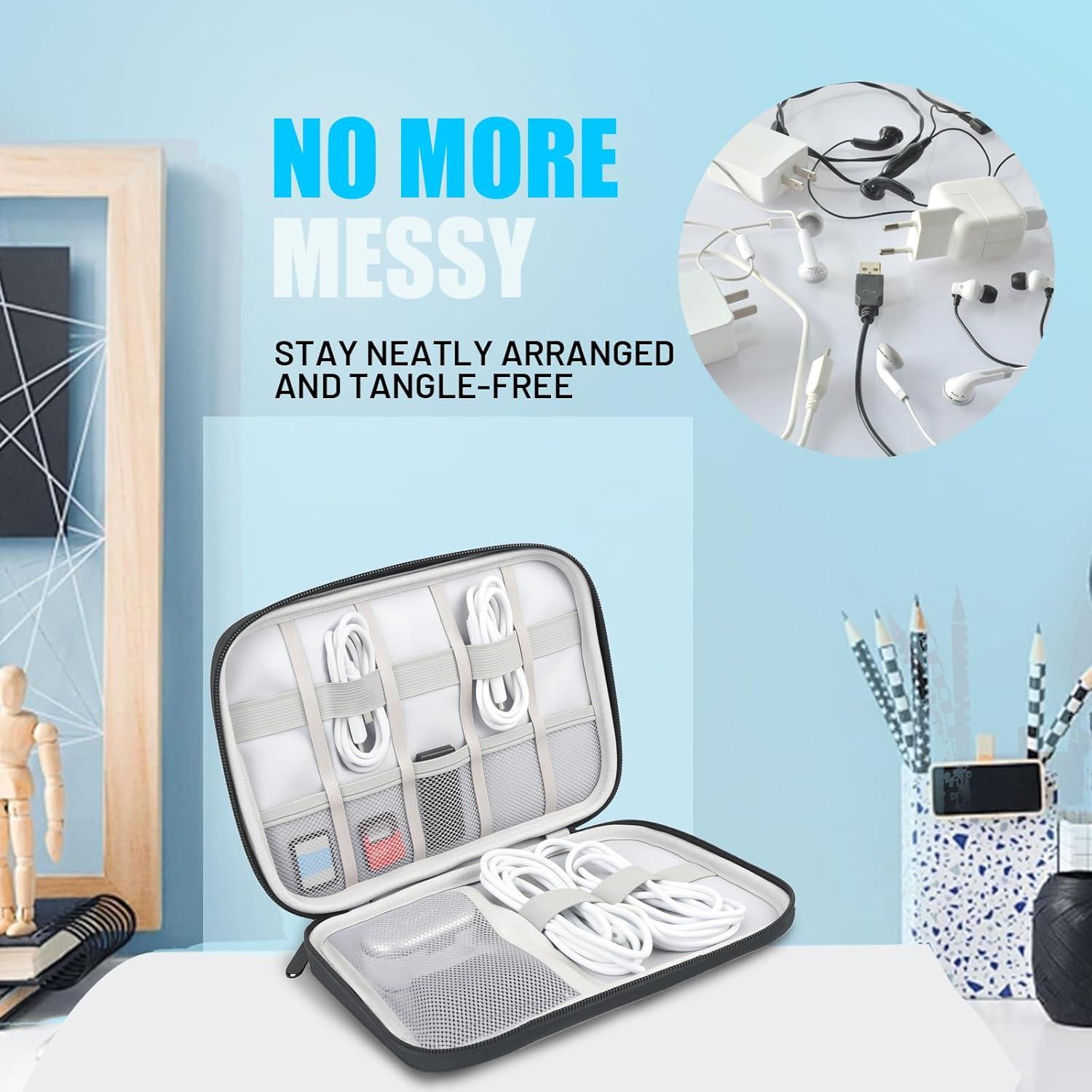 Bolsa Organizadora de Cables YONSEN DB001 Negra 24.5x35 cm