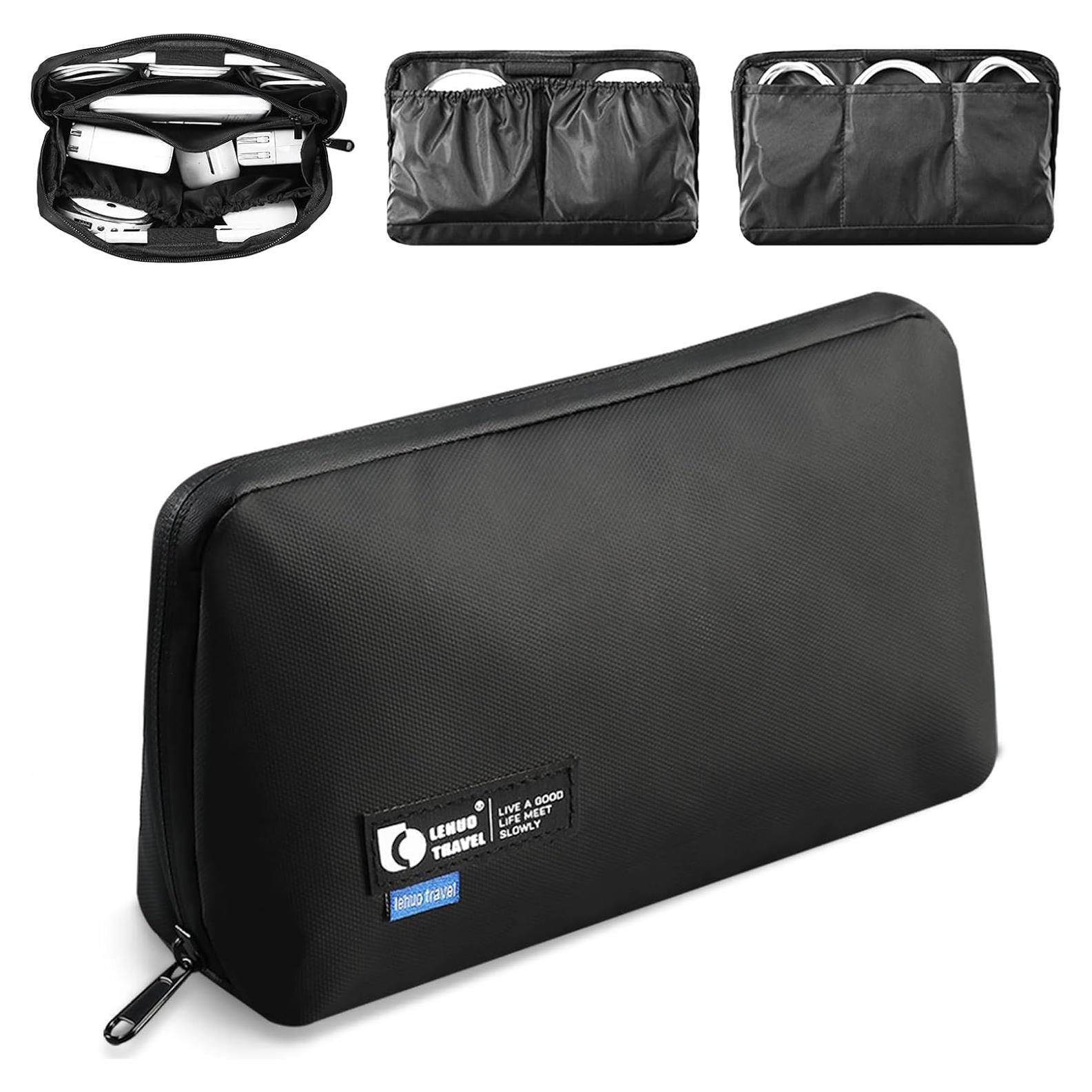 Estuche Organizador de Electrónica Right Away Negro 24.5x14.5cm