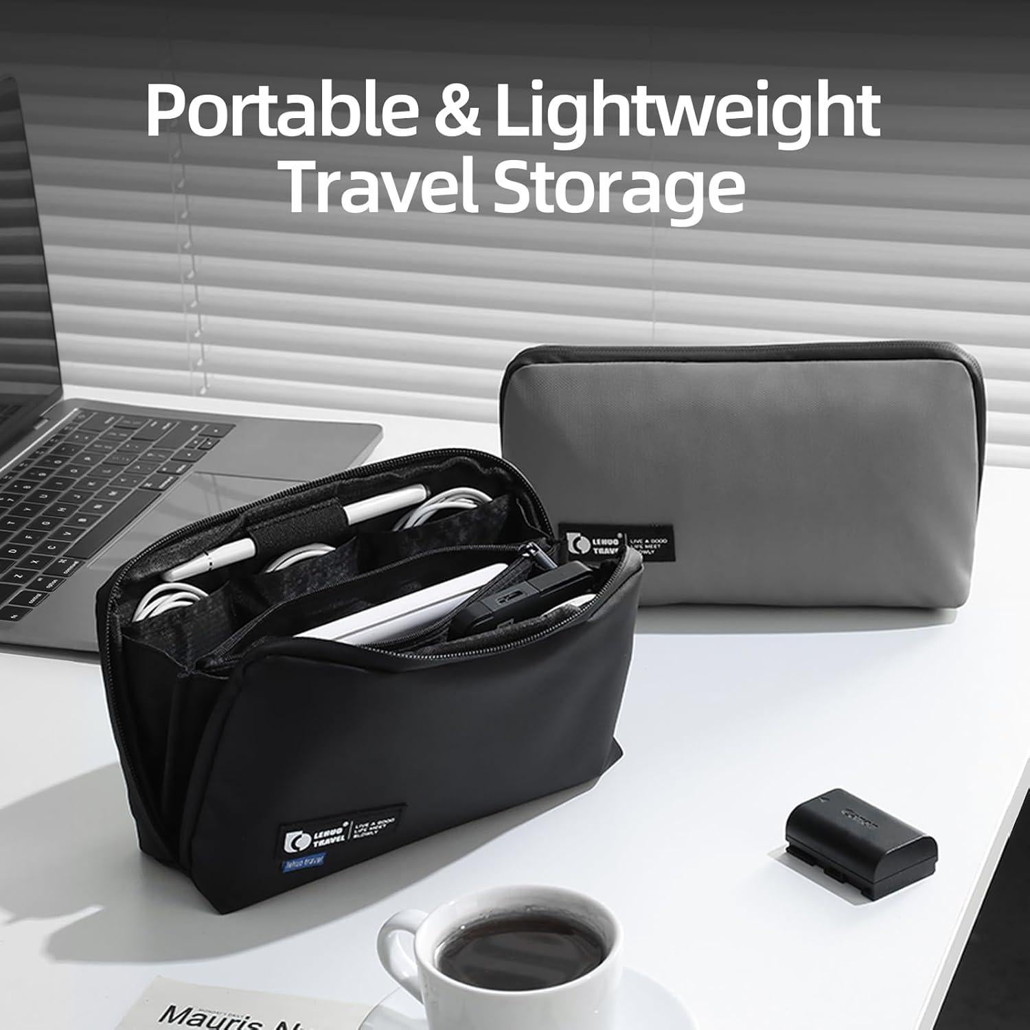 Estuche Organizador de Electrónica Right Away Negro 24.5x14.5cm