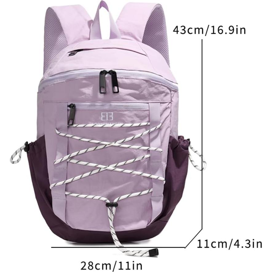 Mochila de senderismo ligera 20L para mujeres - Púrpura