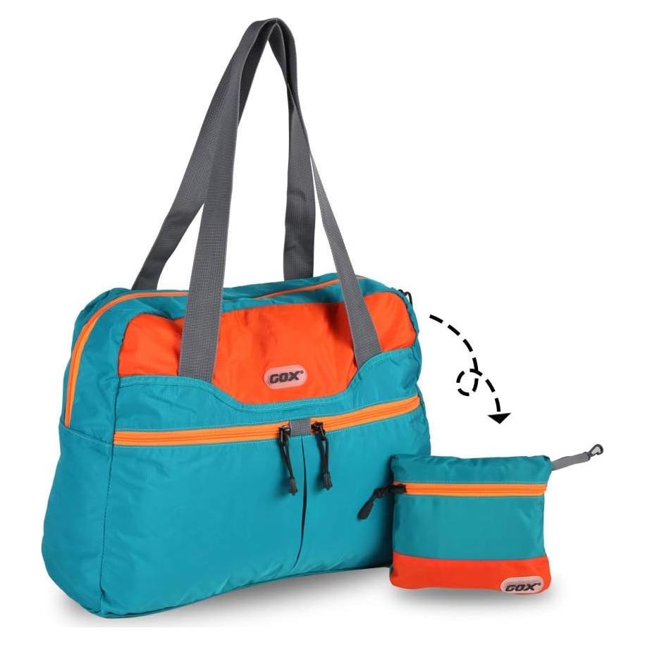 Bolsa de Deporte Plegable GOX Turquesa 28L Resistente al Agua