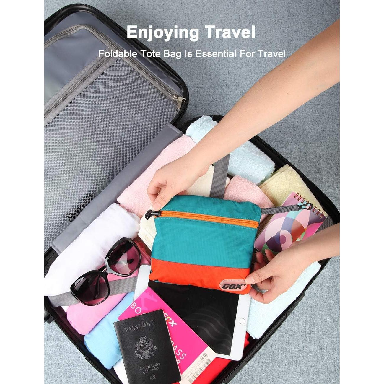 Bolsa de Deporte Plegable GOX Turquesa 28L Resistente al Agua