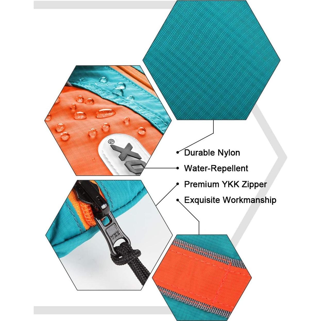 Bolsa de Deporte Plegable GOX Turquesa 28L Resistente al Agua