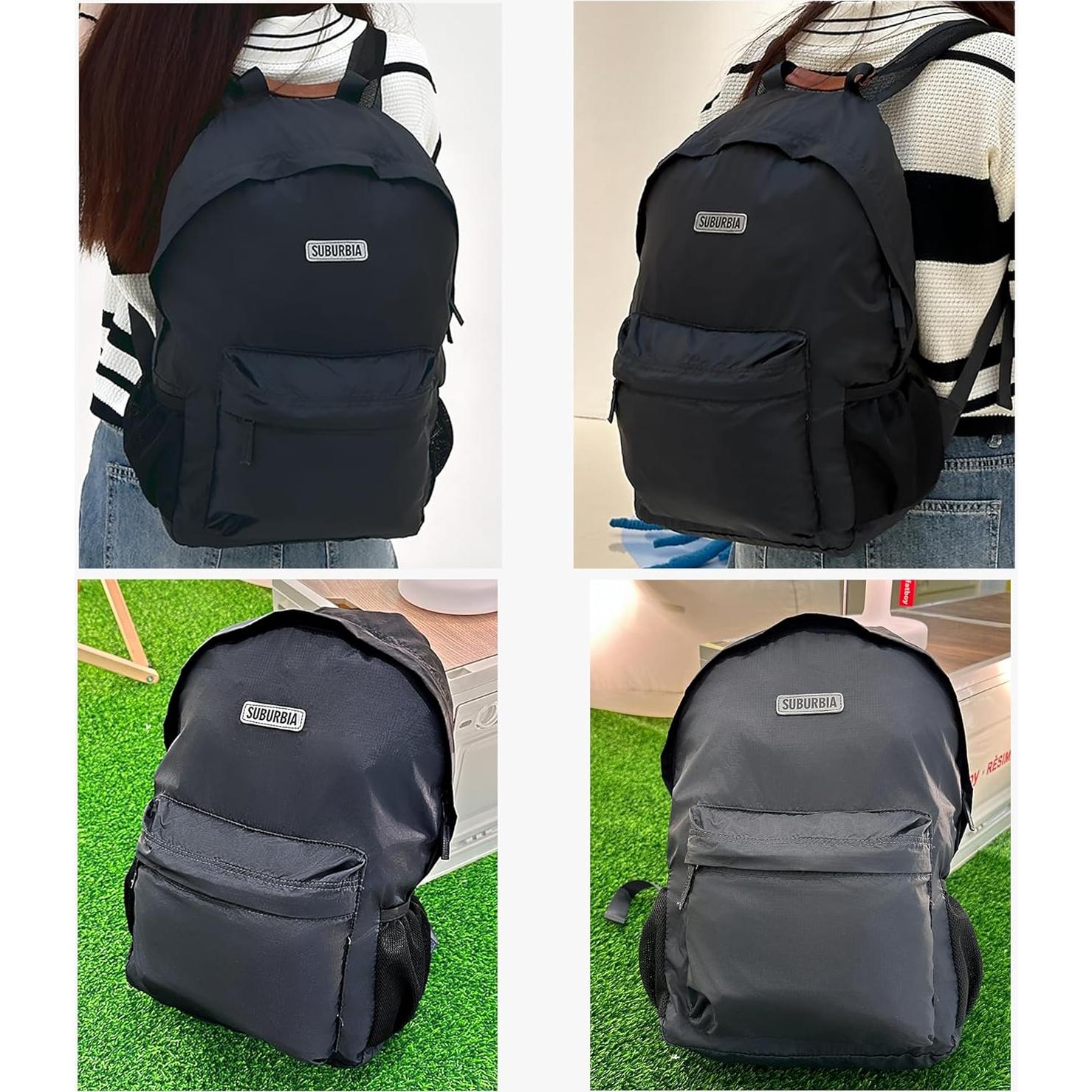 Mochila Plegable SUBURBIA 18L Resistente al Agua Gris Oscuro