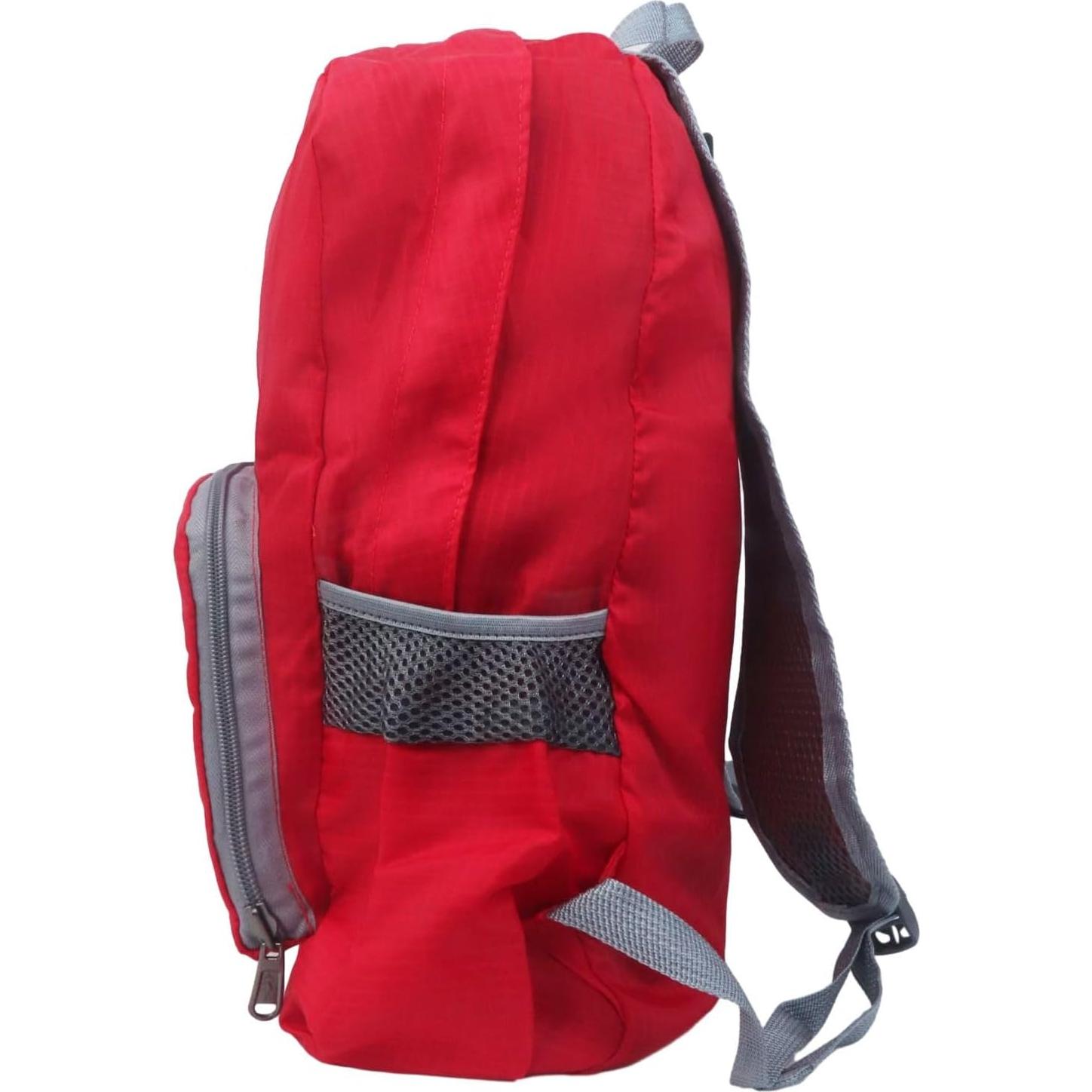 Mochila Plegable 30L Ultra Ligera Resistente al Agua Rojo