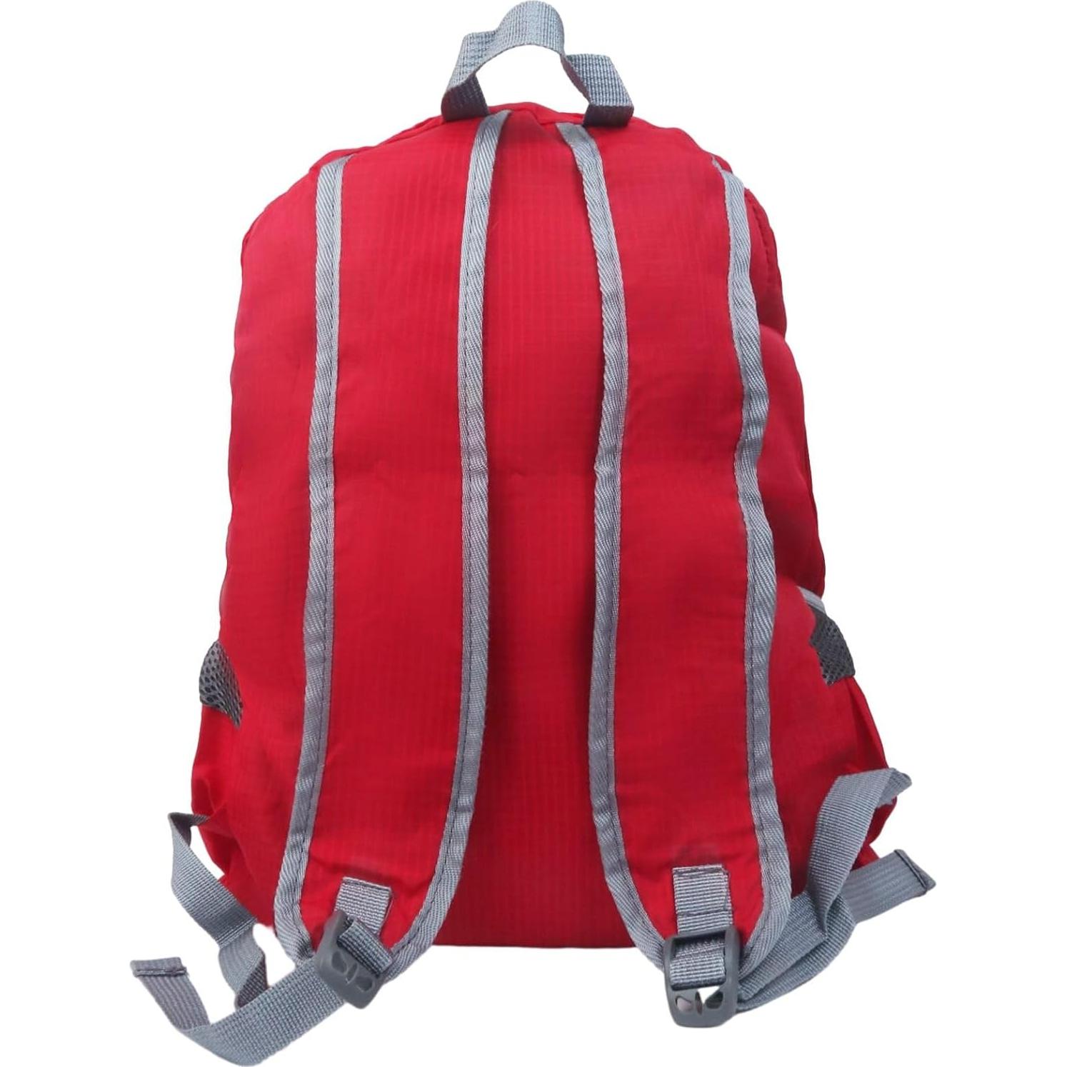 Mochila Plegable 30L Ultra Ligera Resistente al Agua Rojo
