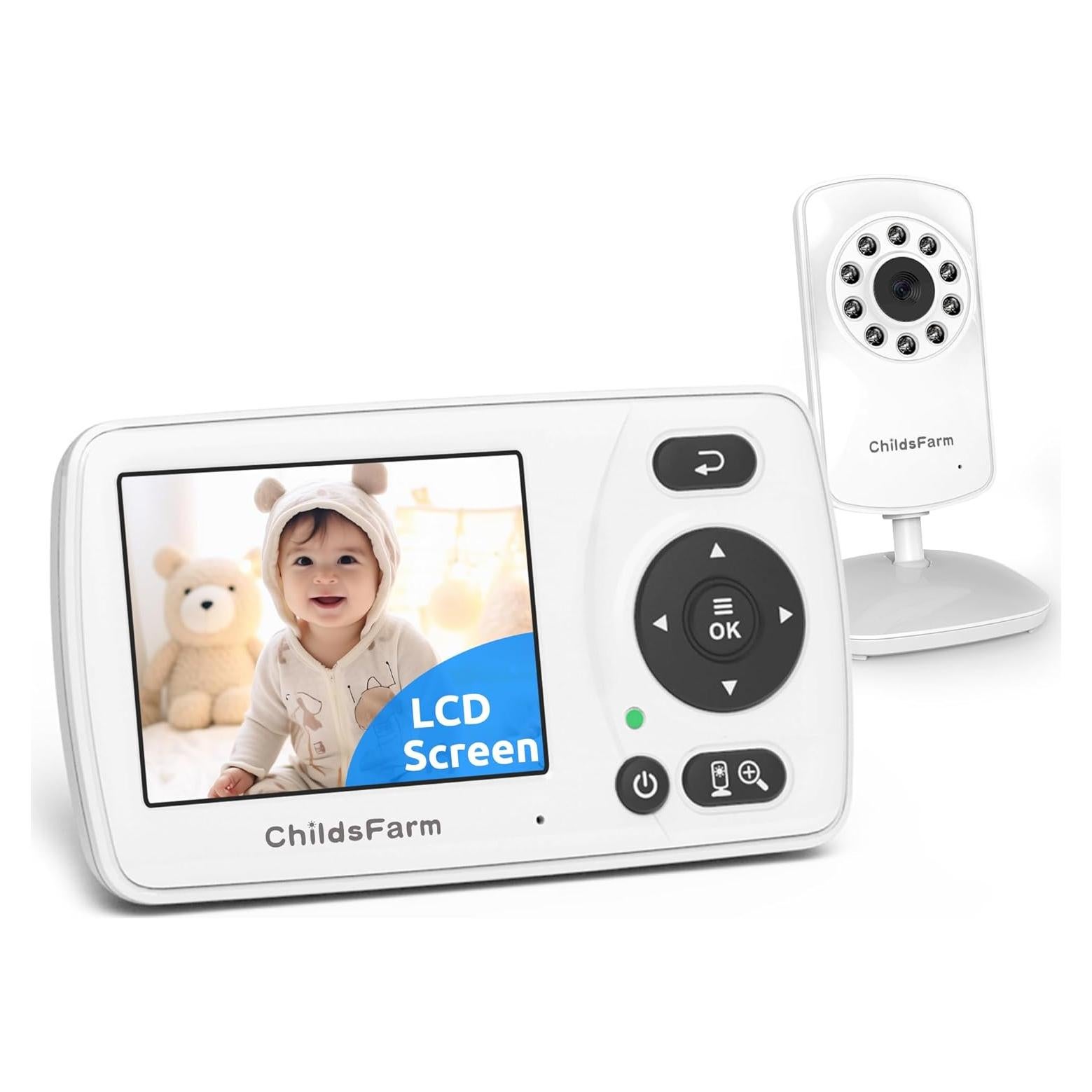 Monitor de Bebé ChildsFarm con Cámara y Audio, Visión Nocturna