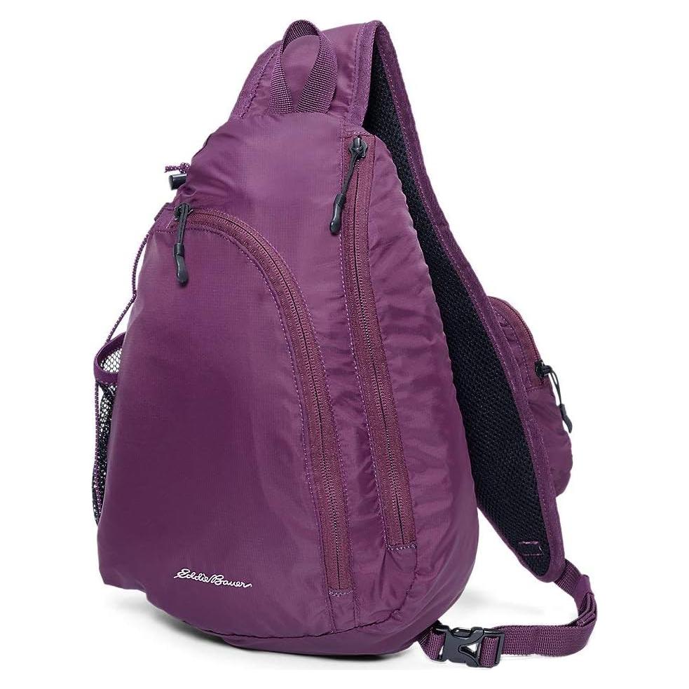 Bandolera Eddie Bauer Ripstop 8L Ciruela Oscura Ajustable