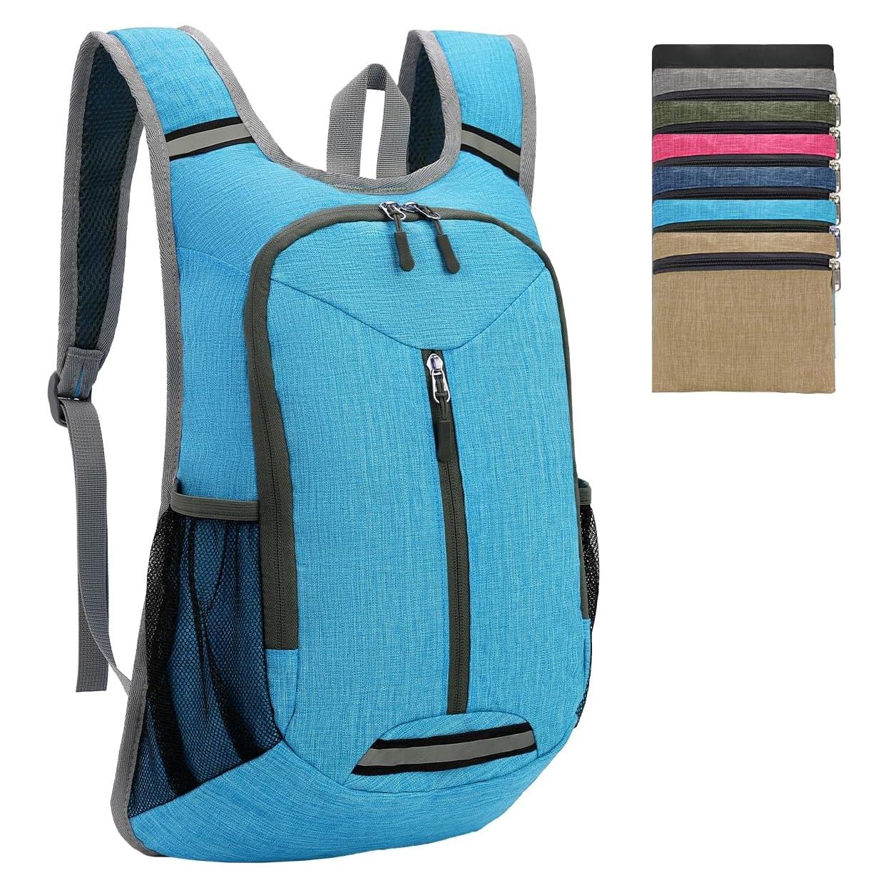 Mochila de Senderismo WEREWOLVES 15L Plegable Ligera Azul