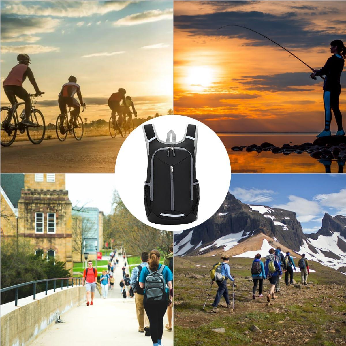 Mochila de Senderismo WEREWOLVES 15L Plegable Ligera Azul