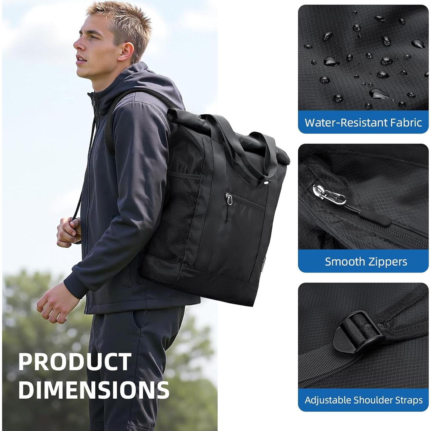 Mochila Tote Convertible Plegable GOLF Nylon 21.9L Negra