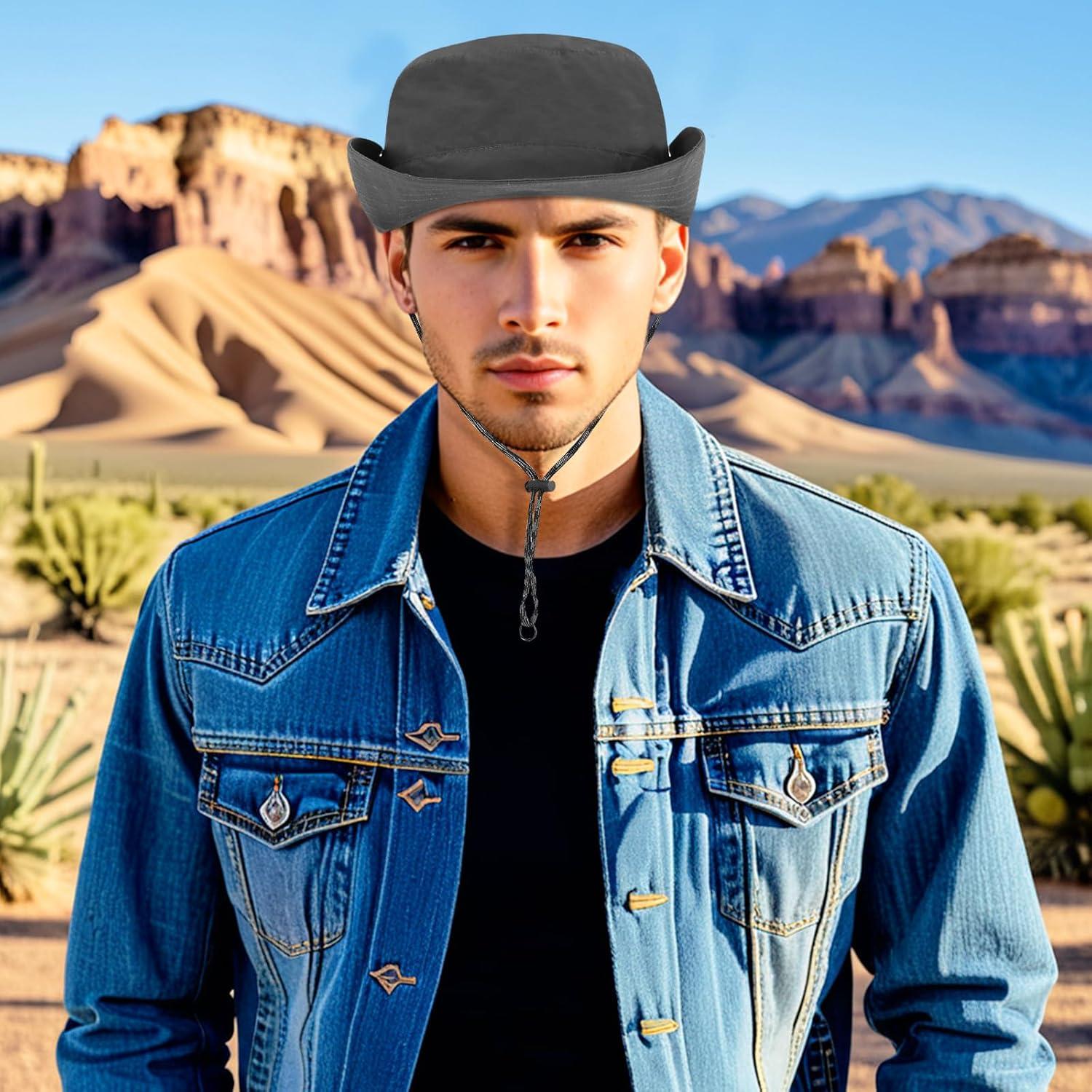 Sombrero de Cubo Impermeable DOCILA para Hombre Gris Urbano