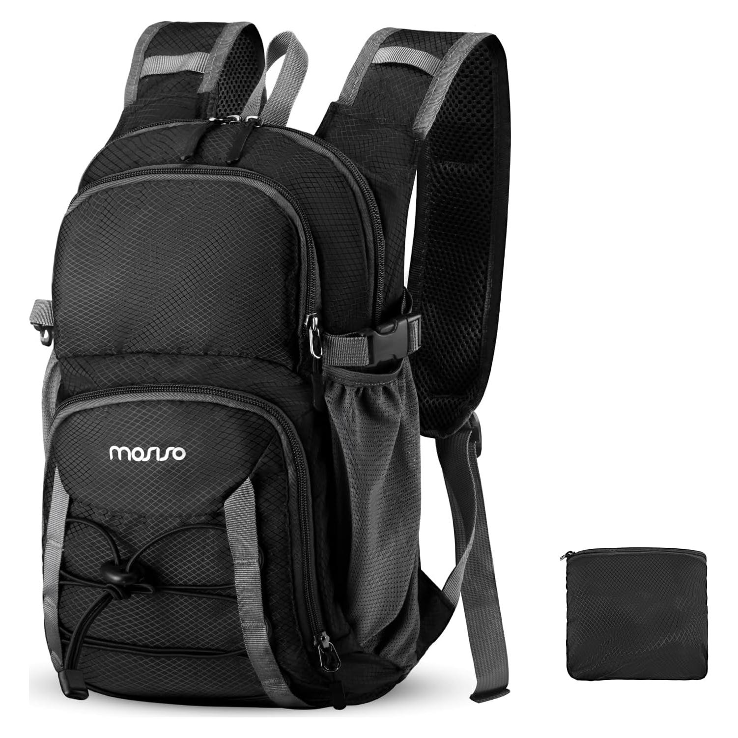 Mochila de Senderismo Mosiso 10L Plegable Impermeable Negra