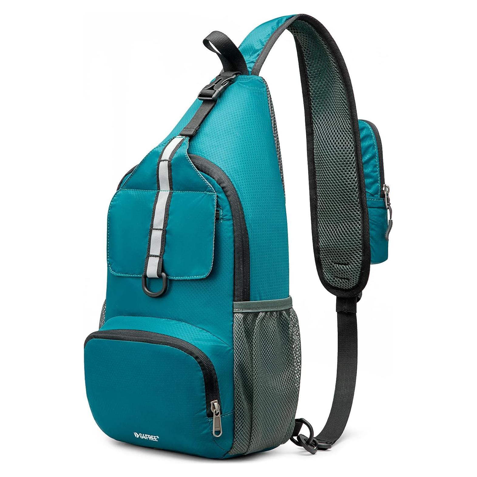 Mochila Sling Plegable G4Free Azul 10L Resistente al Agua