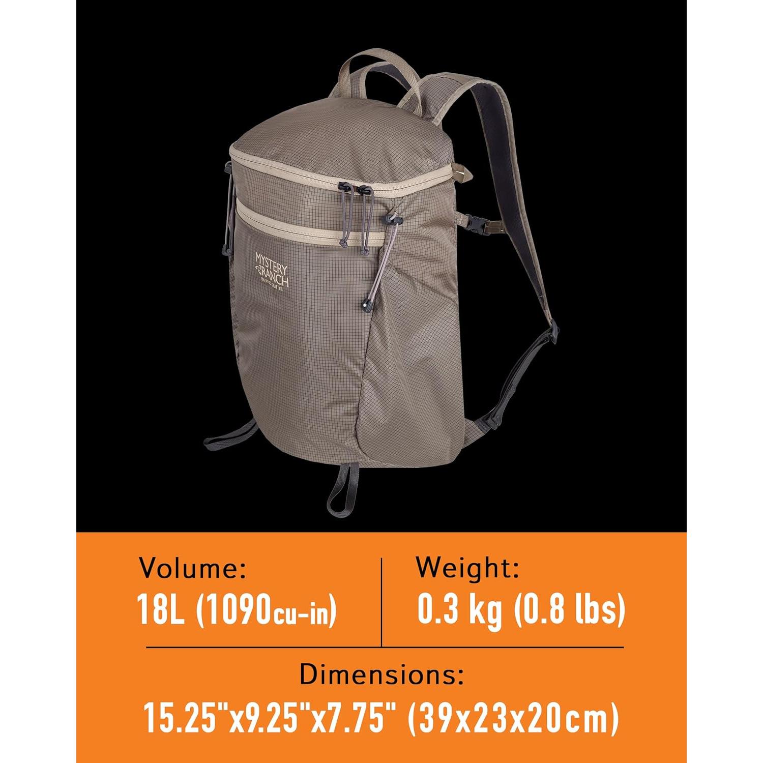 Mochila Plegable Mystery Ranch In & Out 18L Impermeable
