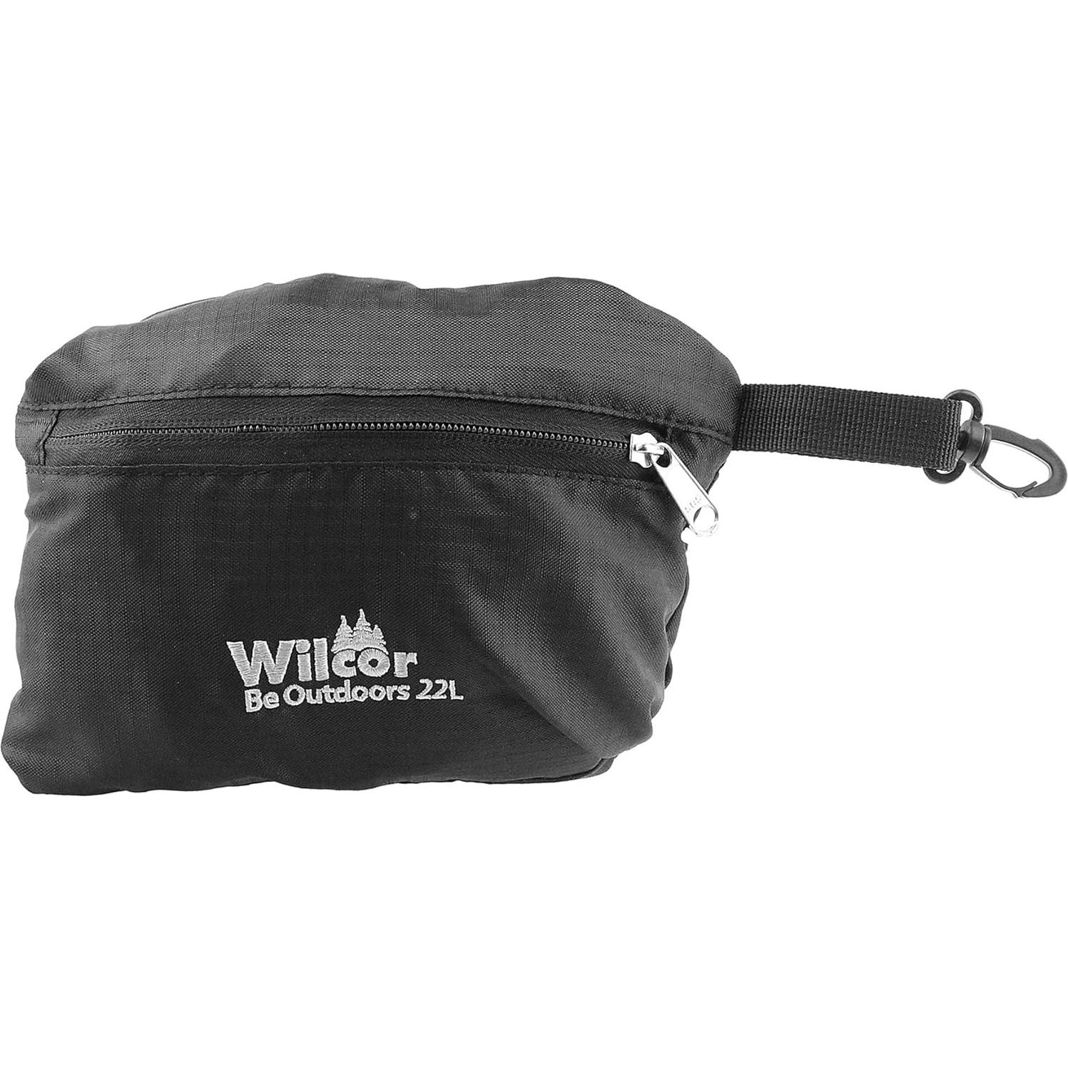 Mochila Plegable Ultraligera Wilcor 20L Negra para Viaje