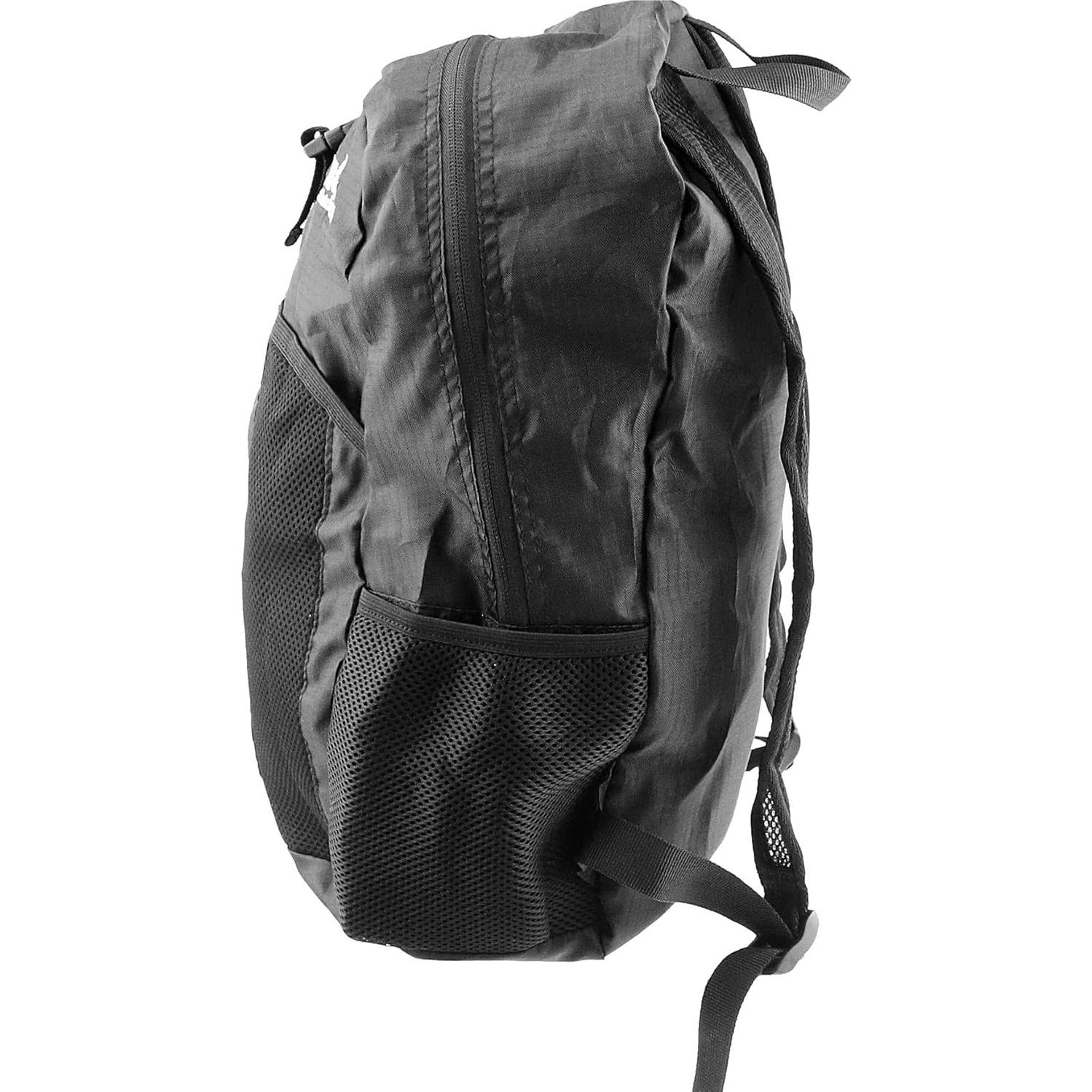 Mochila Plegable Ultraligera Wilcor 20L Negra para Viaje