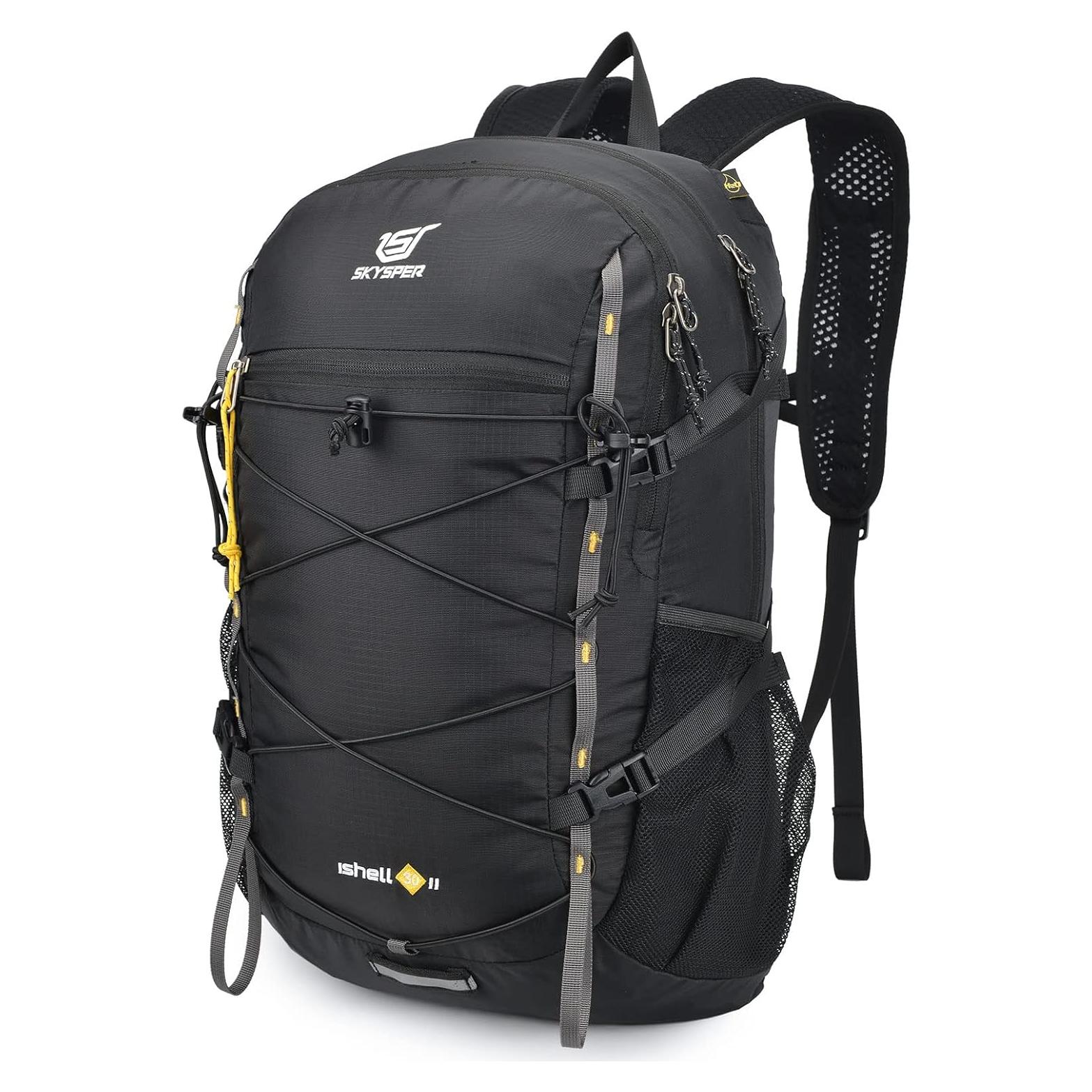 Mochila de Senderismo Plegable 30L SKYSPER ISHELL Negra