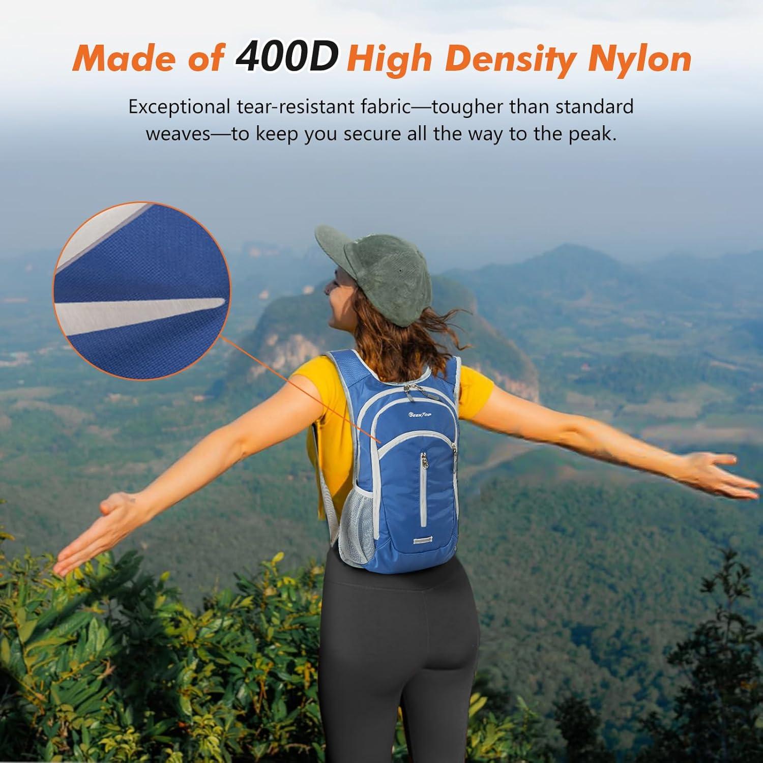 Mochila de Senderismo Expandible Seektop 12-15L Impermeable