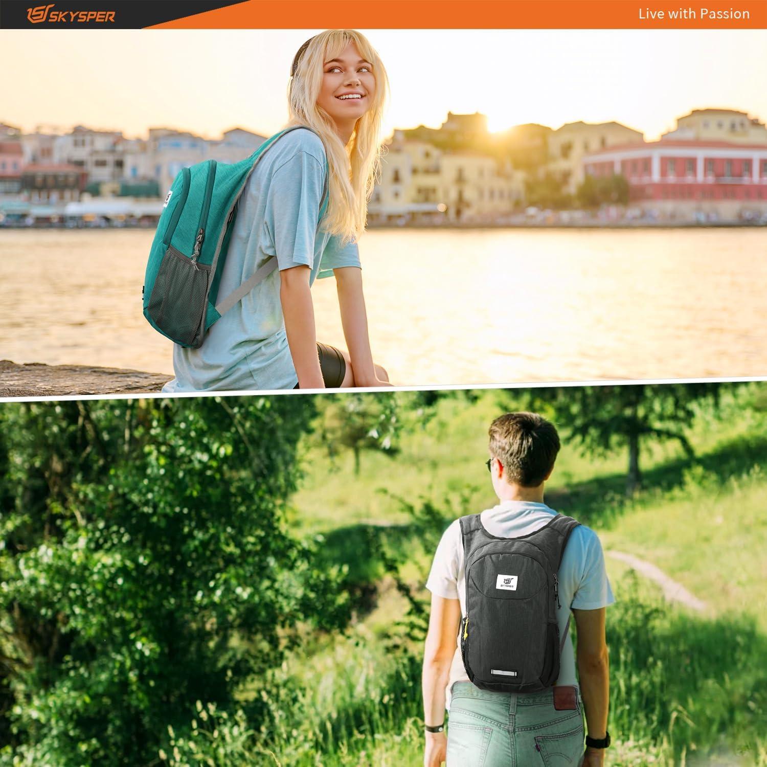 Mochila de Senderismo SKYSPER Iminix10iii 10L Plegable Negra