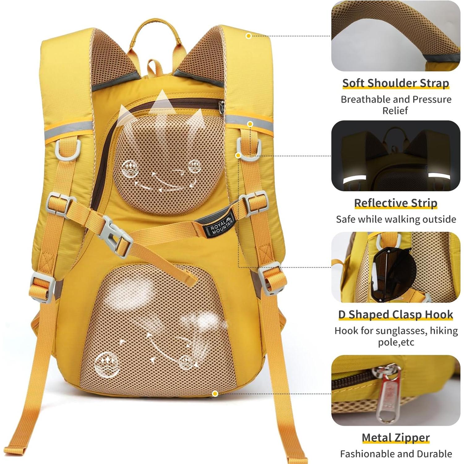 Mochila de Senderismo 30L ROYAL MOUNTAIN Amarilla Impermeable