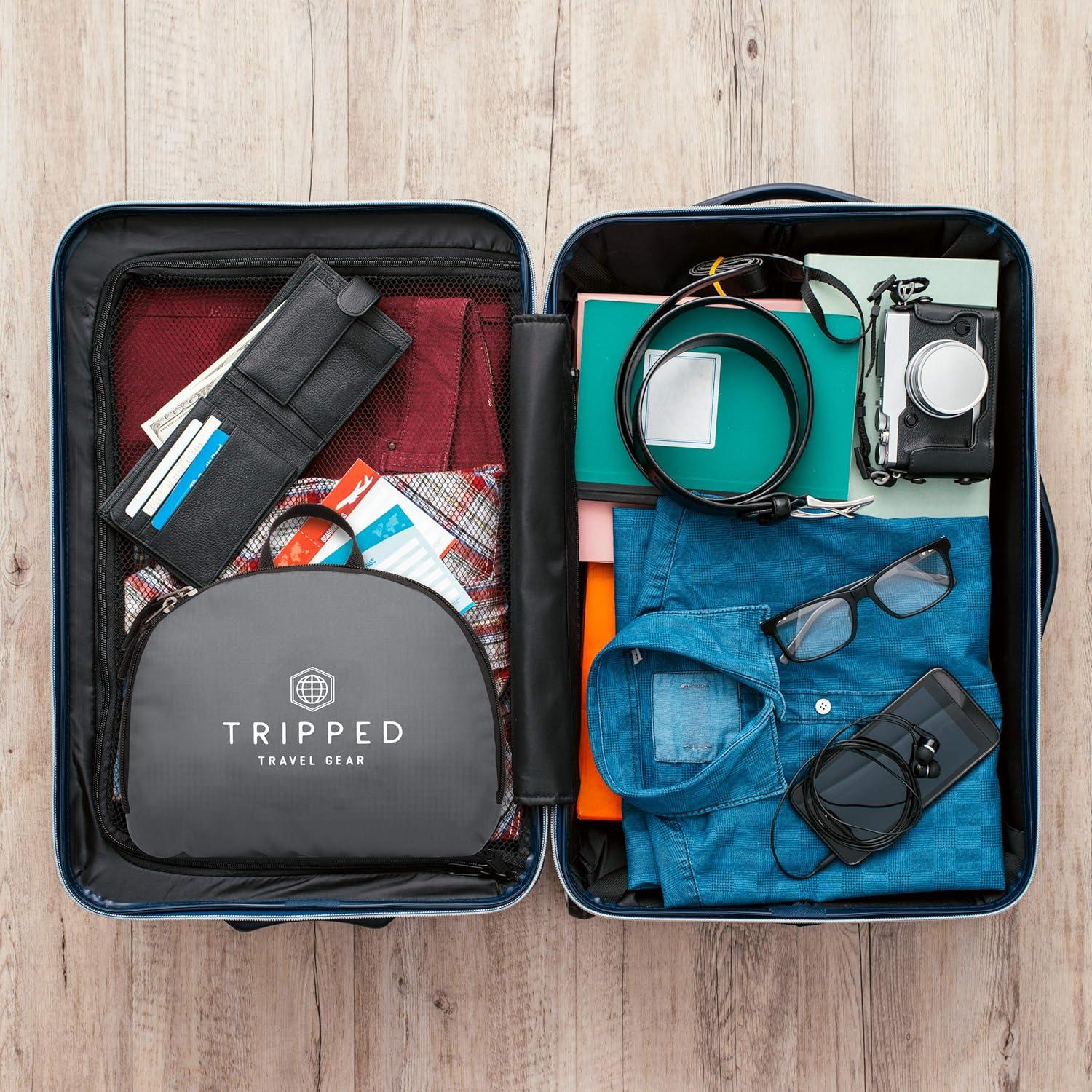 Mochila Plegable TRIPPED Travel Gear Gris Granito 35L Ligera