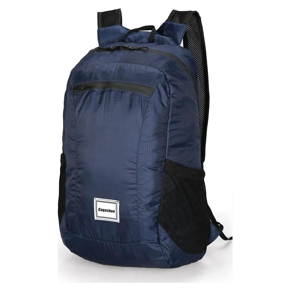 Mochila de Senderismo Plegable 15L Azul Oscuro Unisex