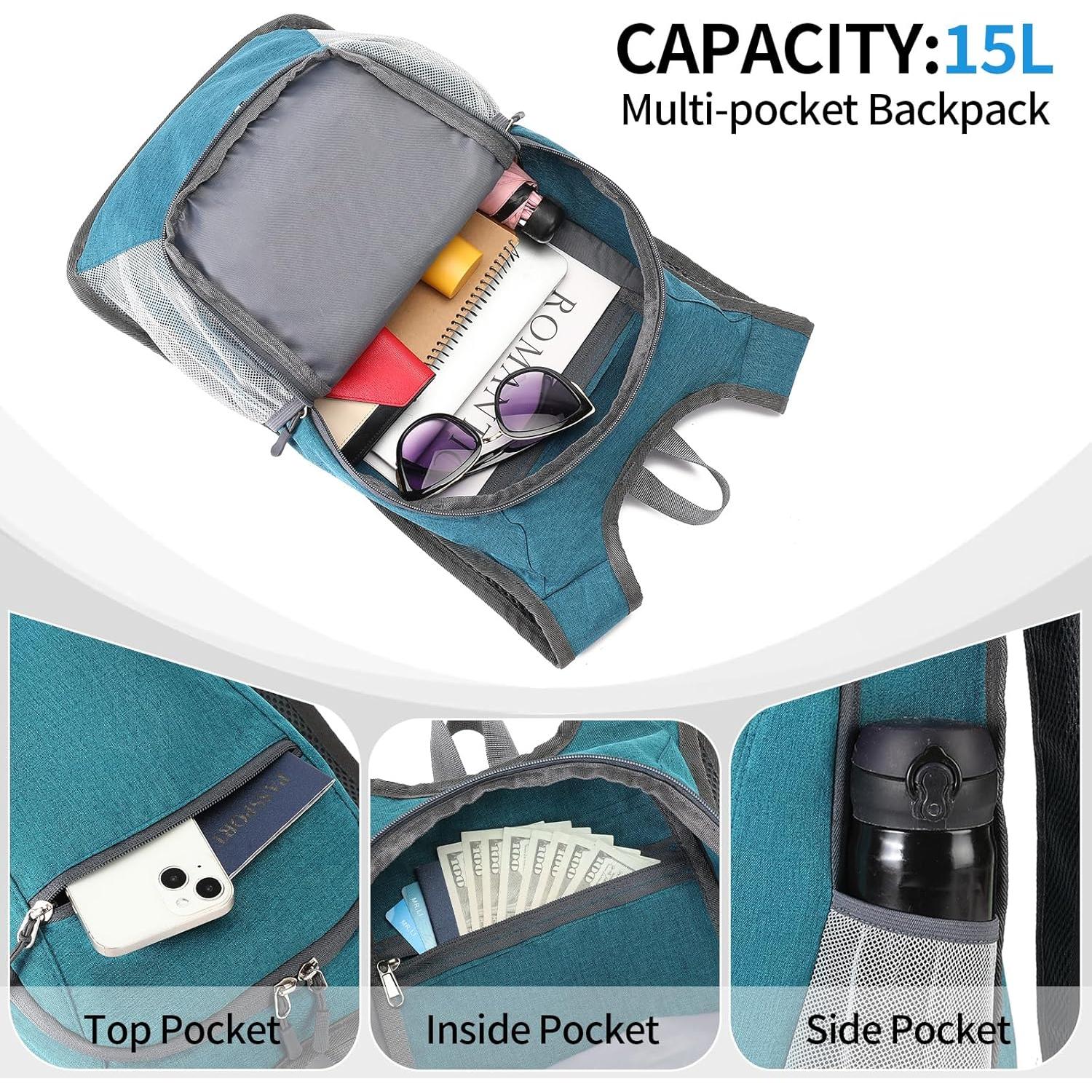 Mochila Plegable Impermeable ZAYOKO 20L para Senderismo