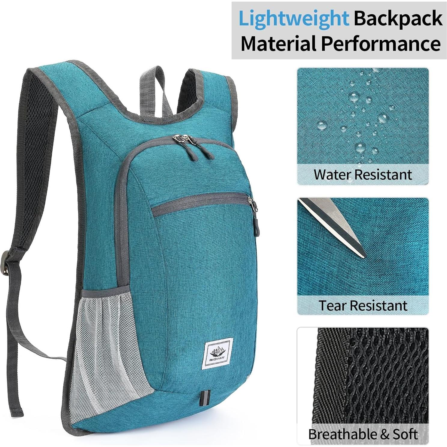 Mochila Plegable Impermeable ZAYOKO 20L para Senderismo