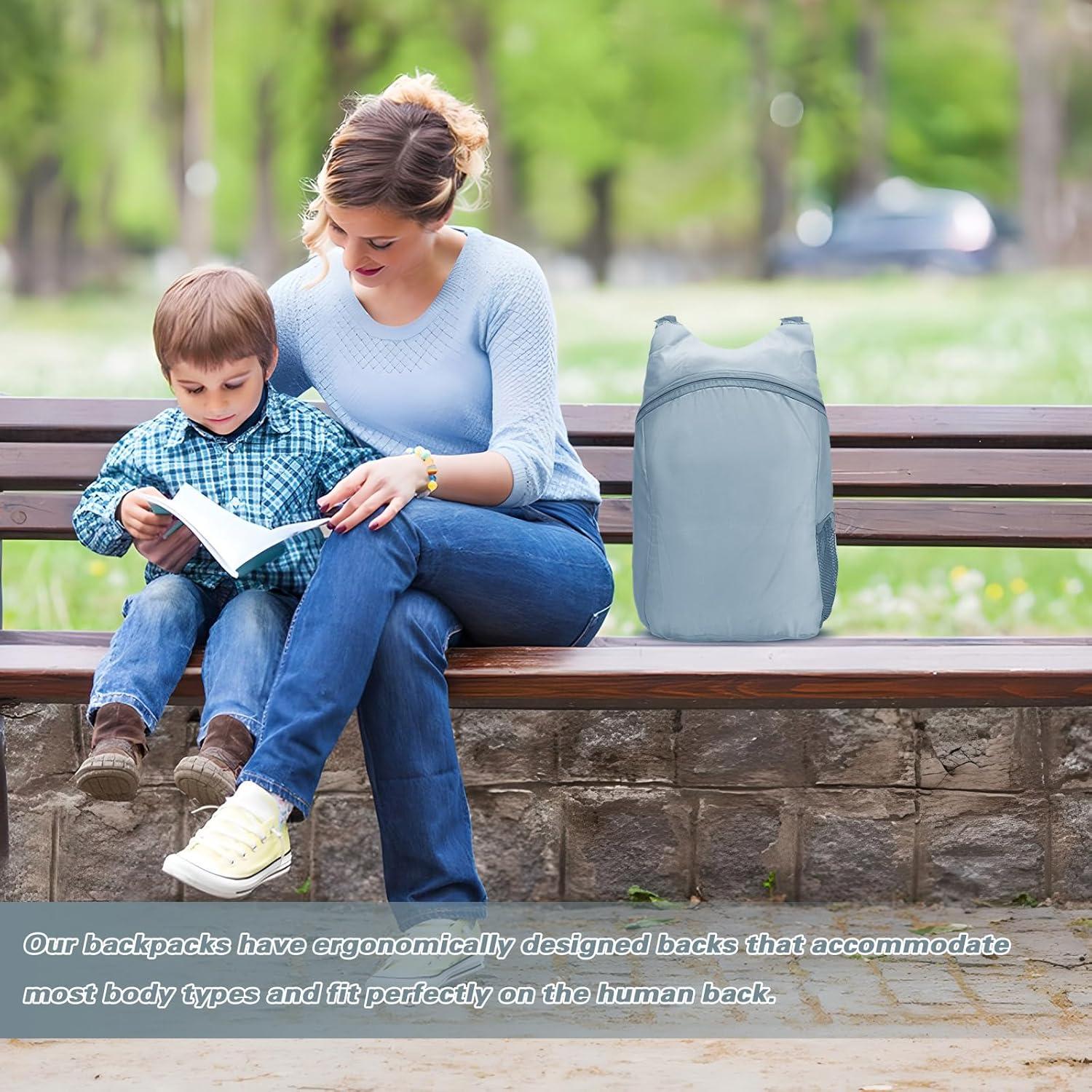 Mochila de Senderismo Plegable 15L Gris - Resistente al Agua