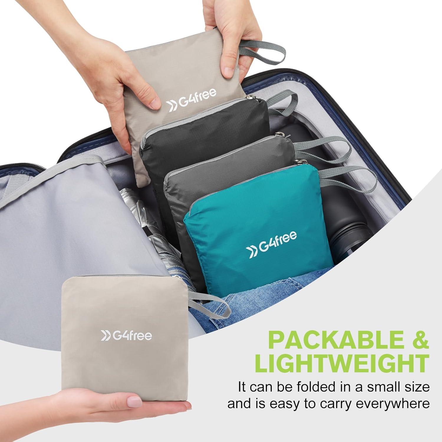 Mochila de Senderismo G4Free 11L Plegable Gris Ultra Ligera