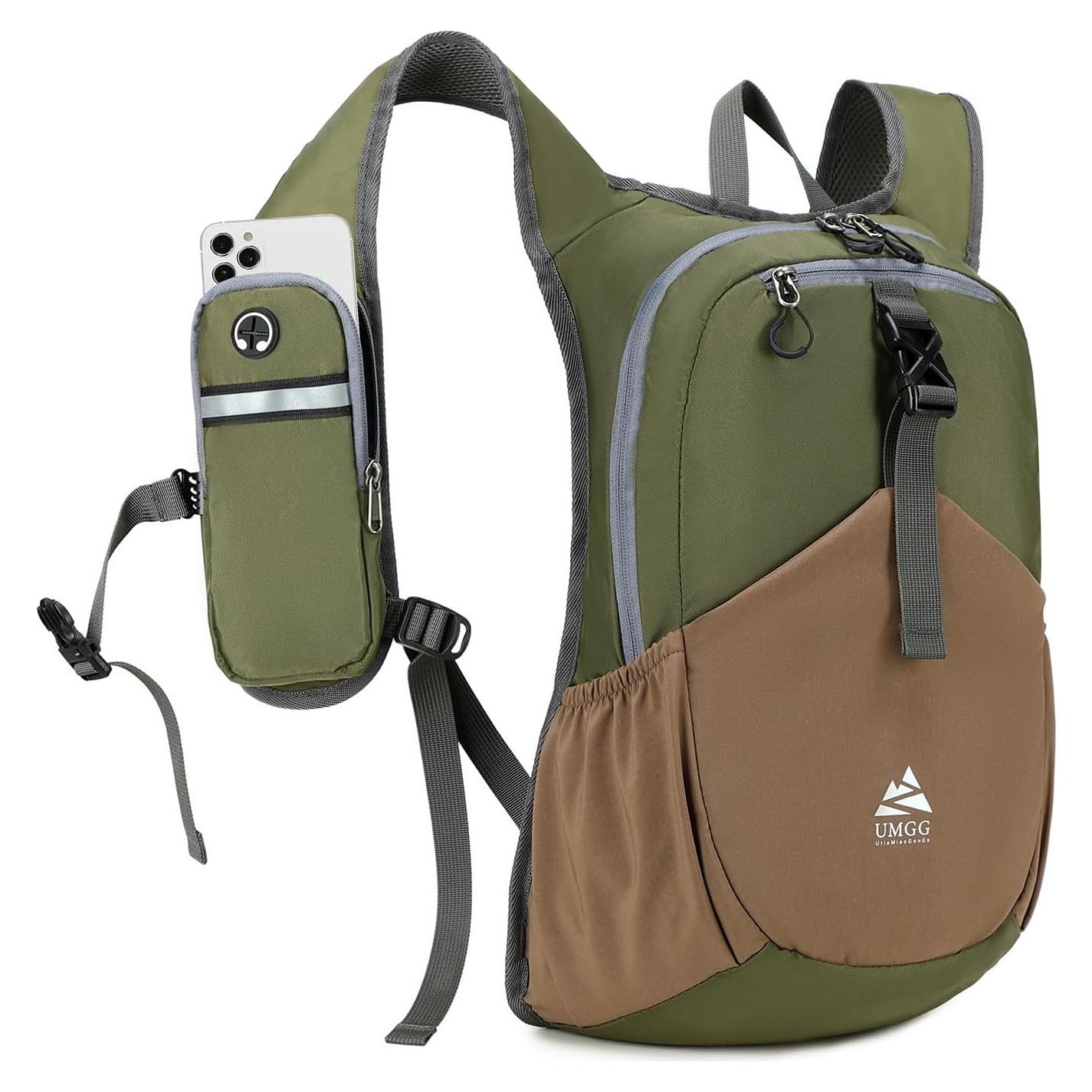 Mochila de Senderismo Plegable UTIAMIAOGONGO 15L Verde