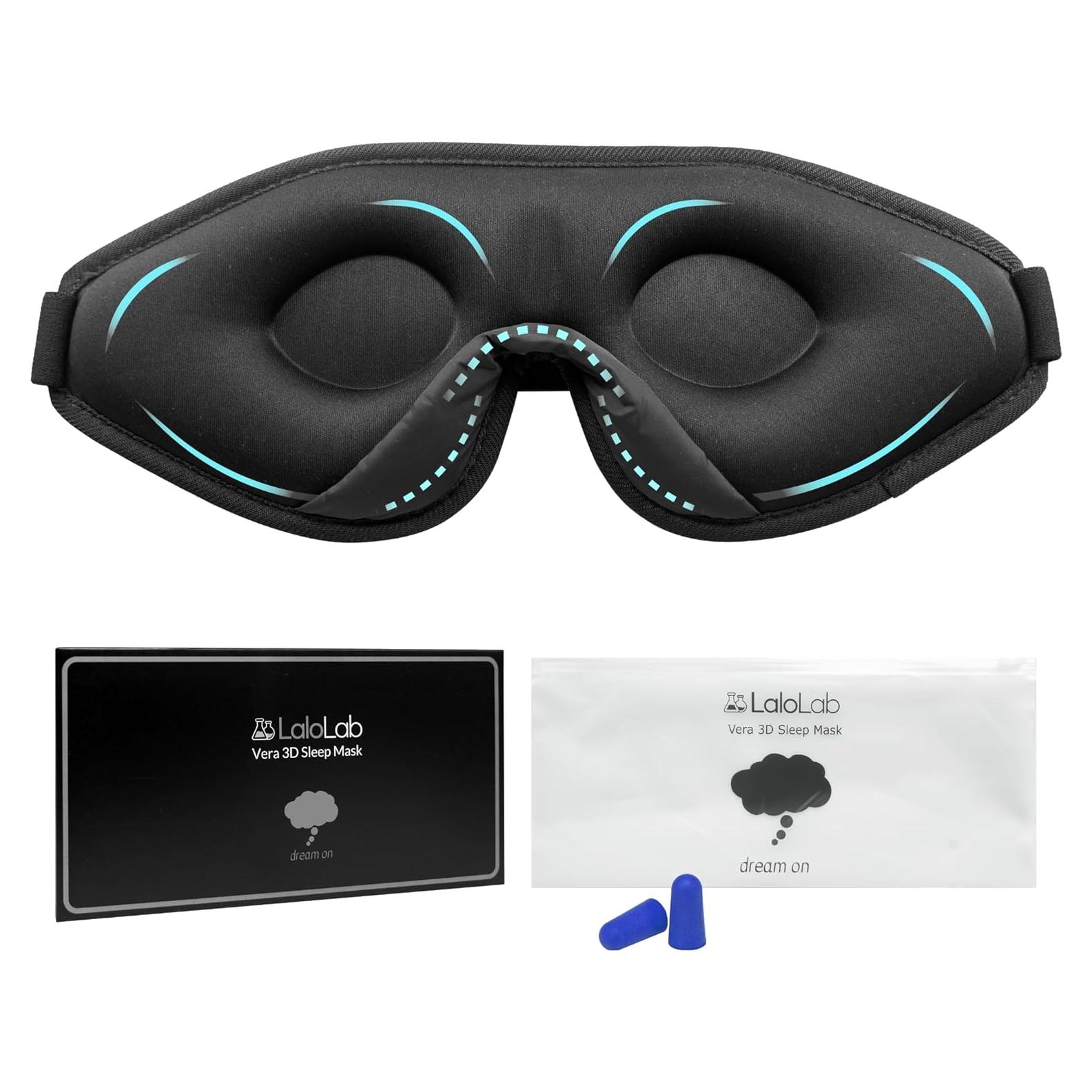 Máscara de Sueño 3D LaloLab - Bloqueo Total de Luz, Suave