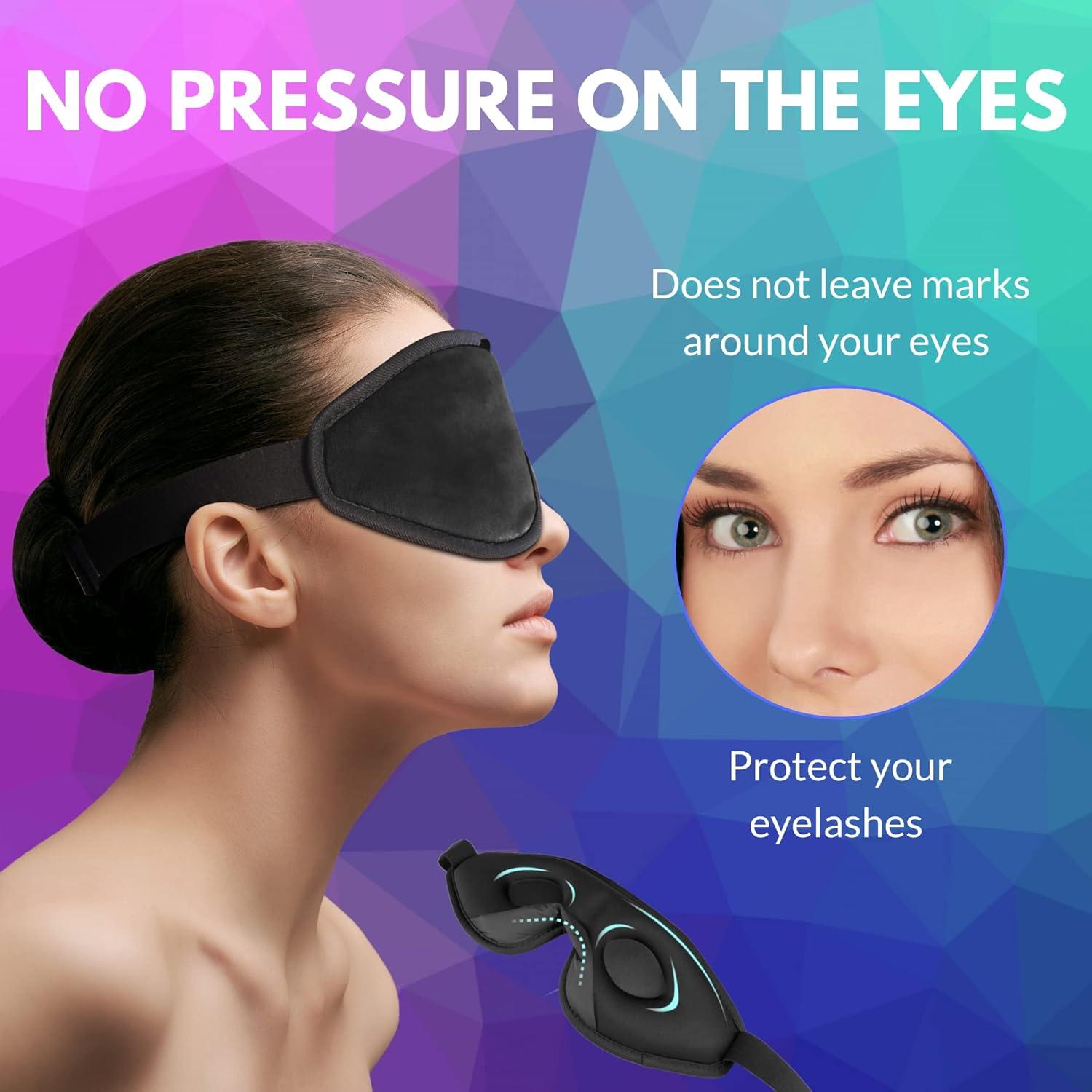 Máscara de Sueño 3D LaloLab - Bloqueo Total de Luz, Suave