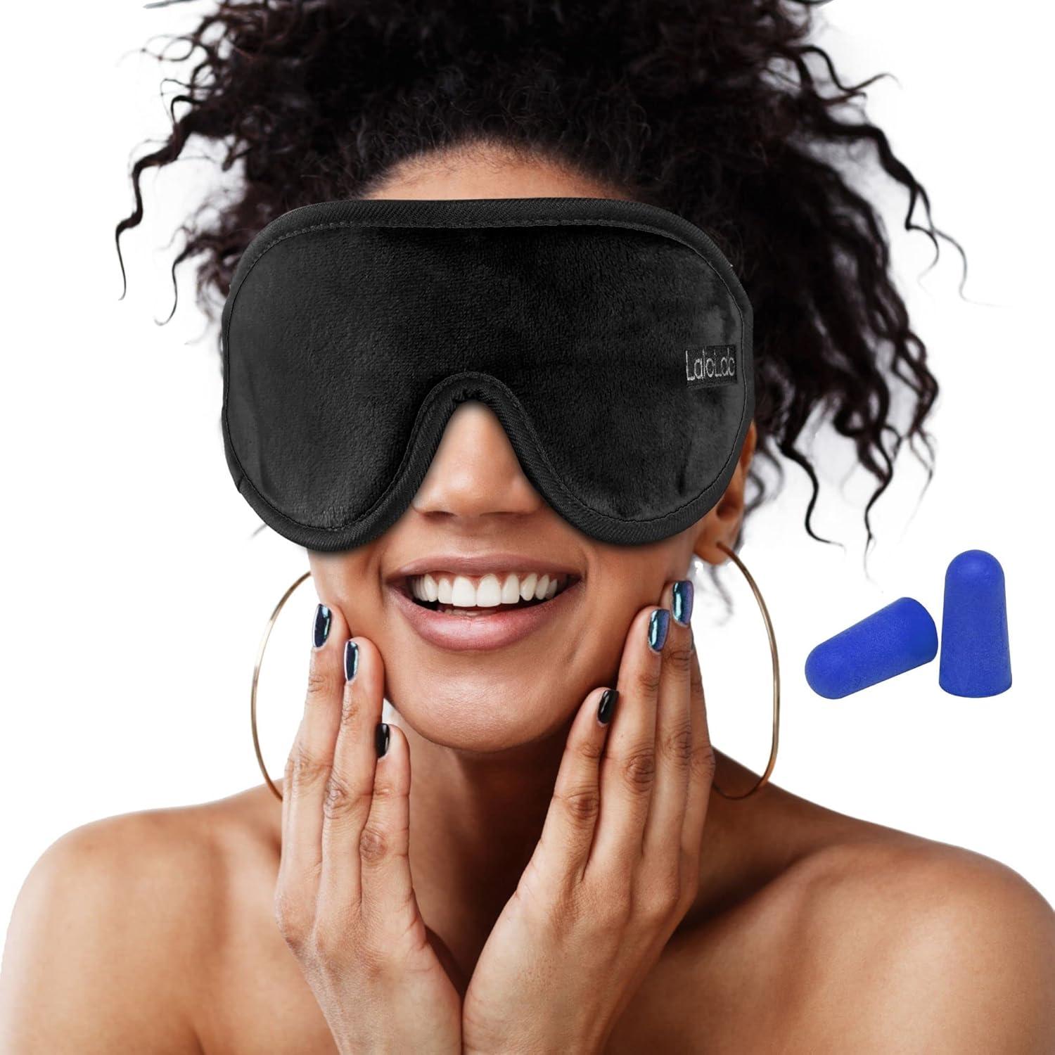 Máscara de Sueño 3D LaloLab - Bloqueo Total de Luz, Suave