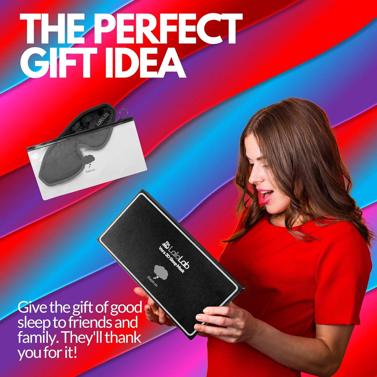 Máscara de Sueño 3D LaloLab - Bloqueo Total de Luz, Suave