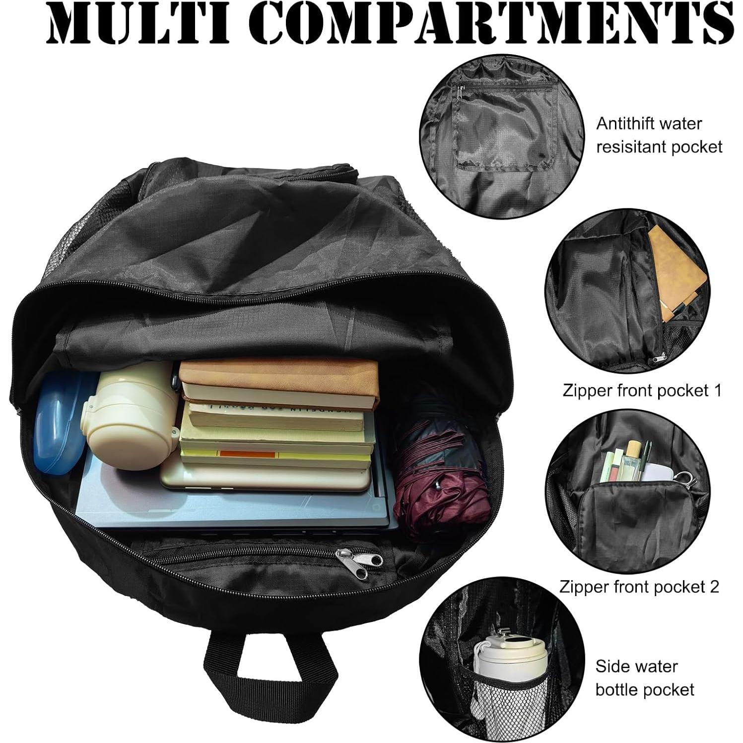 Mochila de Senderismo Plegable 30L Ultra Ligera Unisex