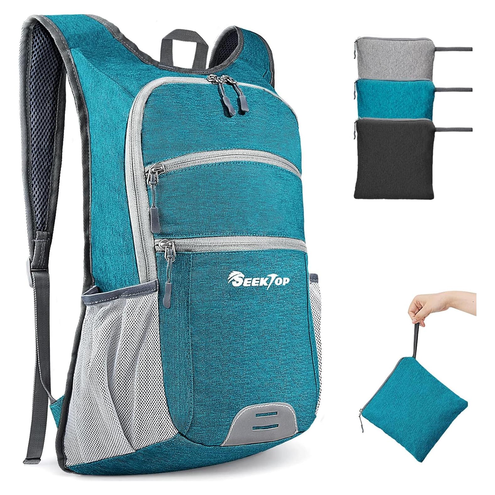 Mochila de Senderismo Seektop 20L Ligera e Impermeable Azul