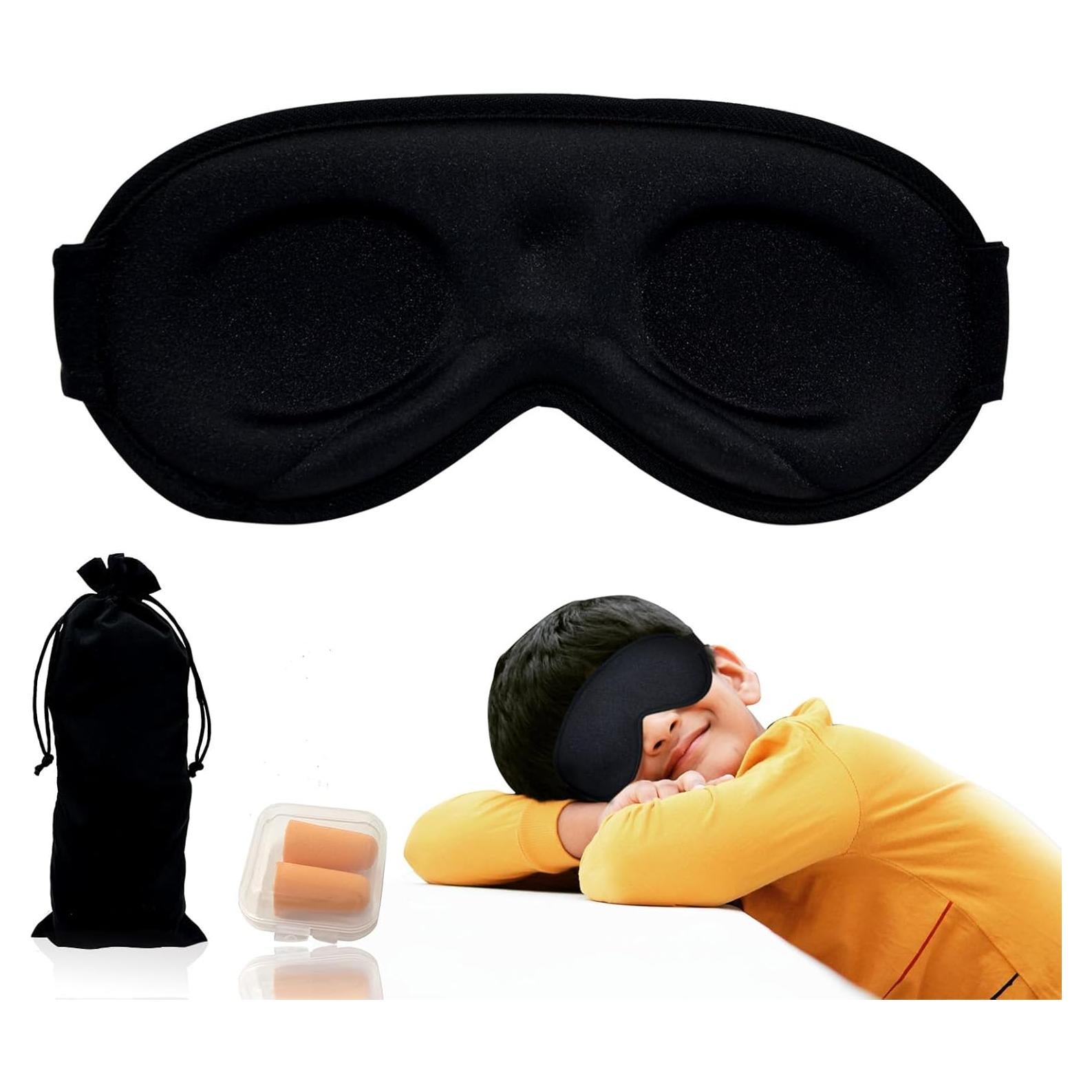 Máscara de Sueño 3D Ringolemona para Niños - Bloqueo de Luz