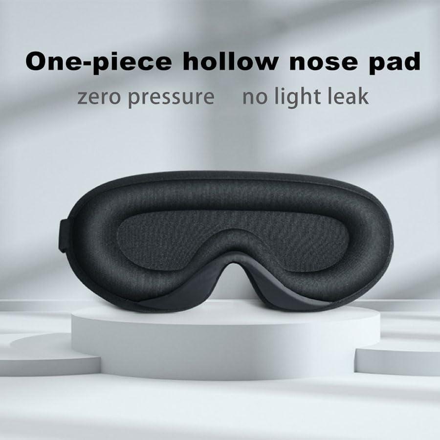 Máscara de Sueño 3D Ringolemona - Espuma Memoria, Ajustable, Gris