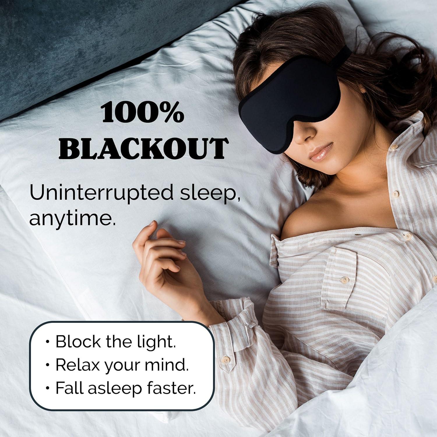 Máscara de Sueño 3D Zen Virtuoso - Bloqueo Completo de Luz