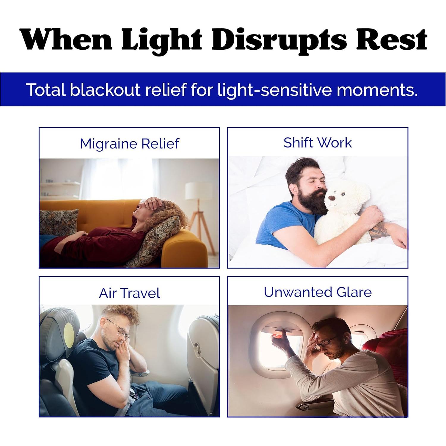 Máscara de Sueño 3D Zen Virtuoso - Bloqueo Completo de Luz