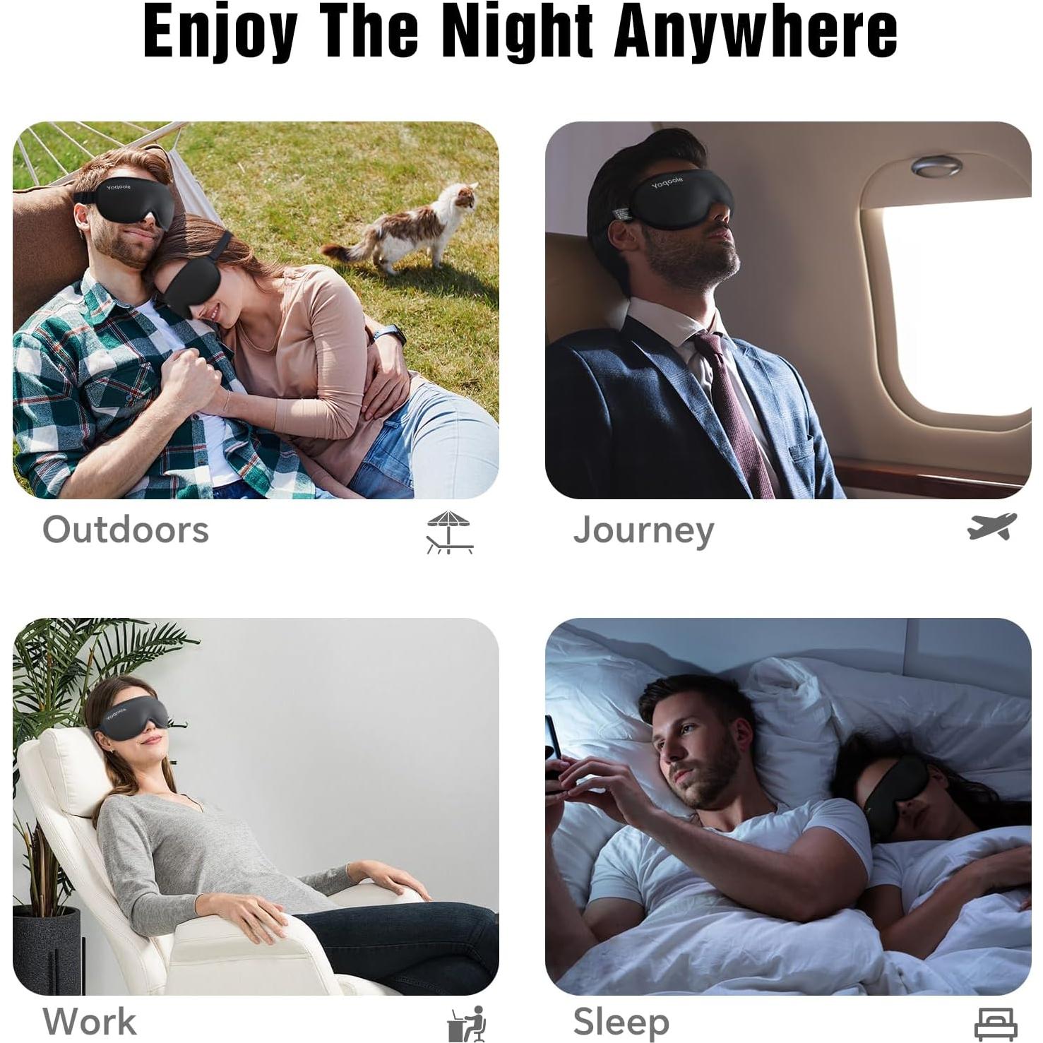 Máscara de Ojos para Dormir Yoqoole 3D Sin Presión 24.99cm